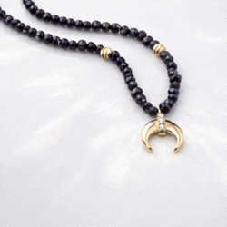 Doğal Taşlı Altın Serisi Button