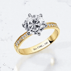 Premium Created Taşlı Altın Serisi Button