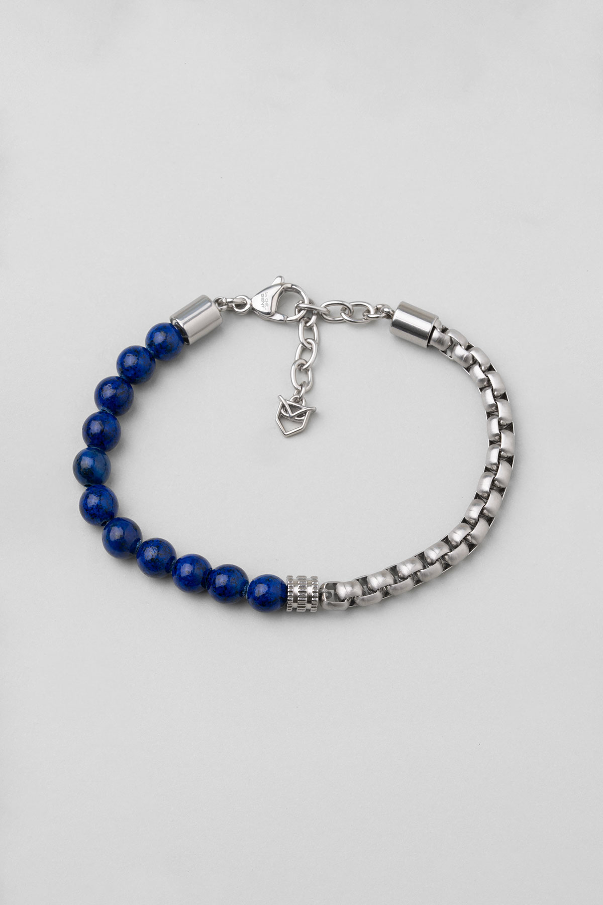 Lapis Taşlı 22 Cm Çelik Erkek Bileklik 02439750599