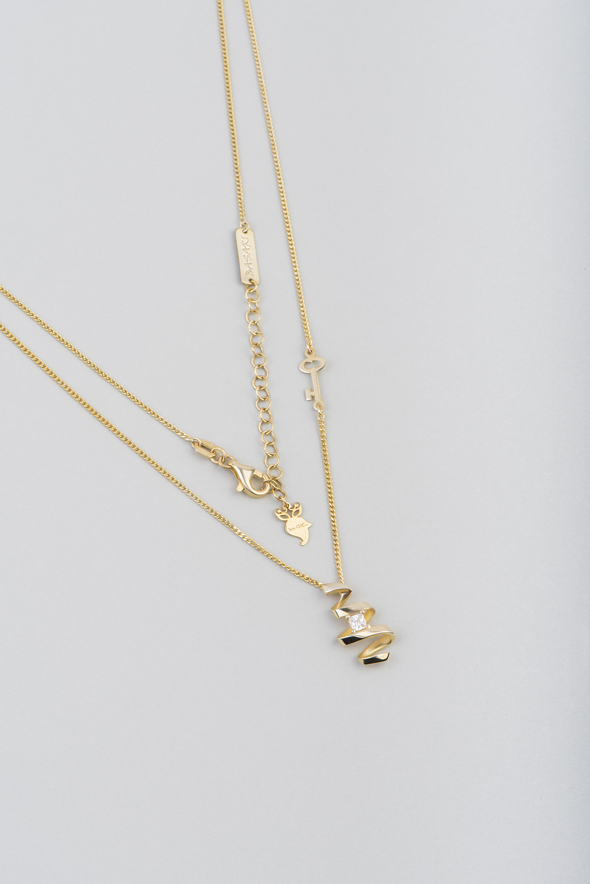 Success Step 18 Karat Yellow Gold Plated Silver Necklace