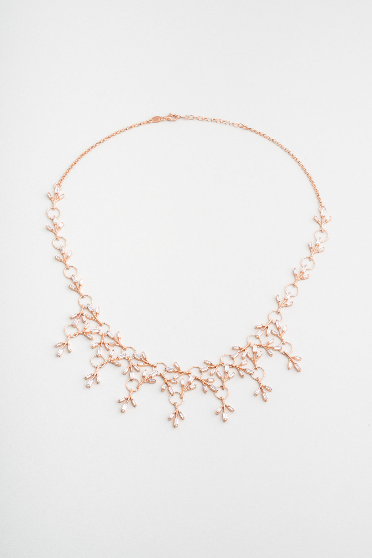 Fiore 18 Ayar Rose Altın Kaplama 48 Cm Gümüş Gerdanlık 1014900145