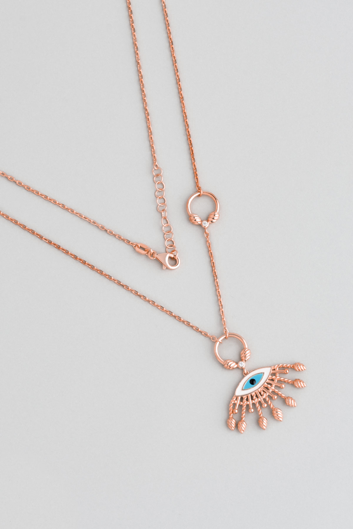 Lucky Charm 18 Karat Rose Gold Plated Silver Necklace