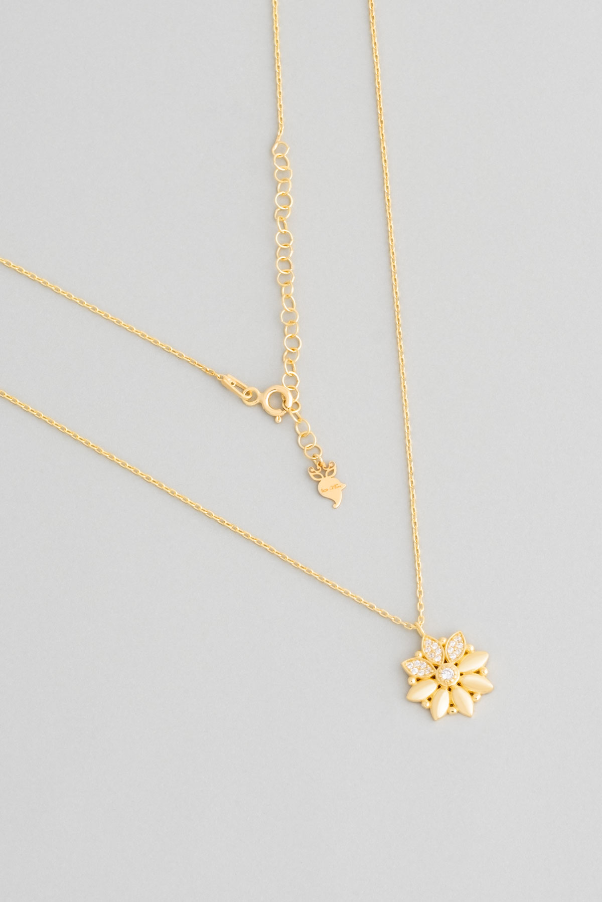  Azalea 18 Carat Yellow Gold Plated Silver Necklace