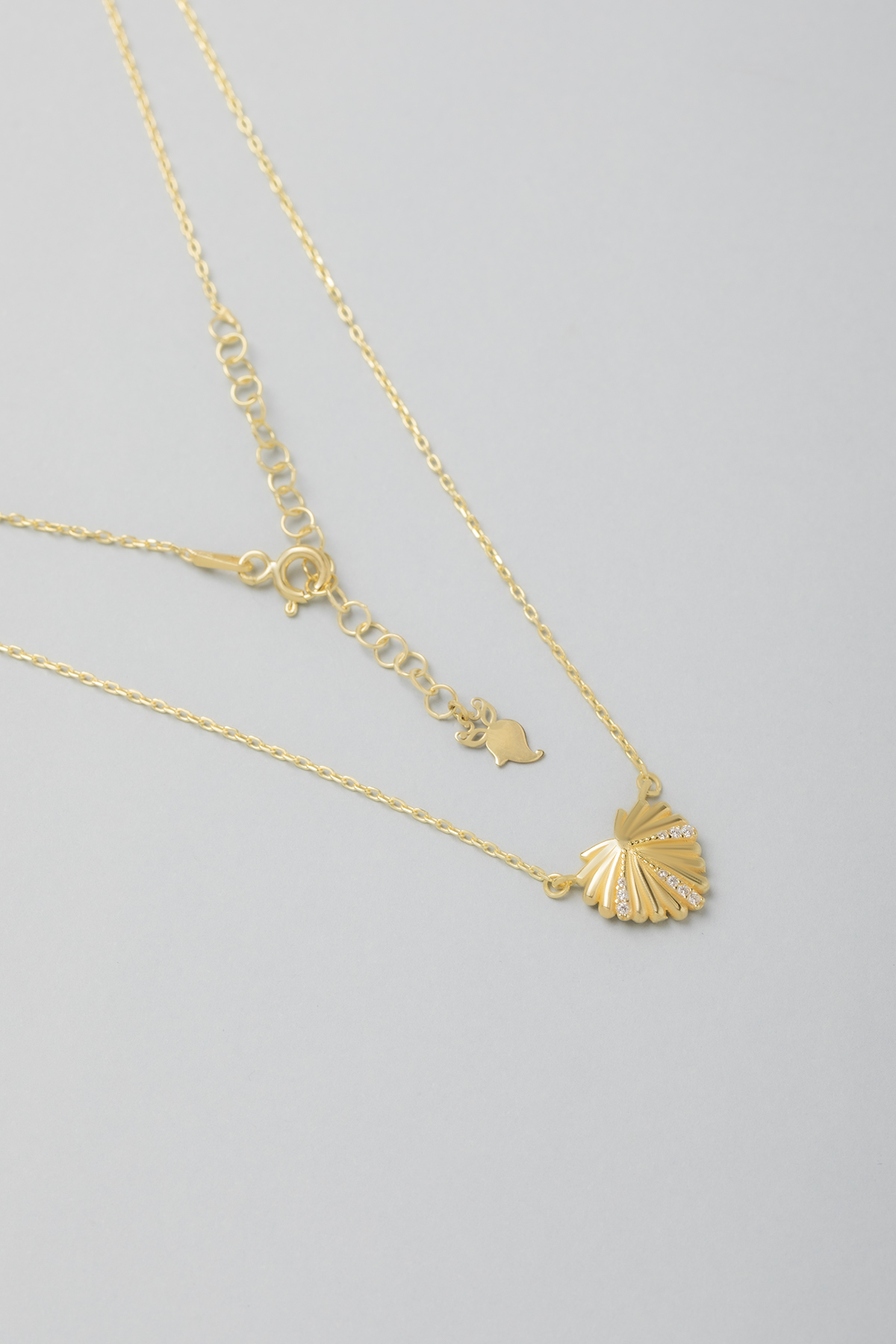 Sea Shell 18K Gold Plated Silver Minimal Necklace