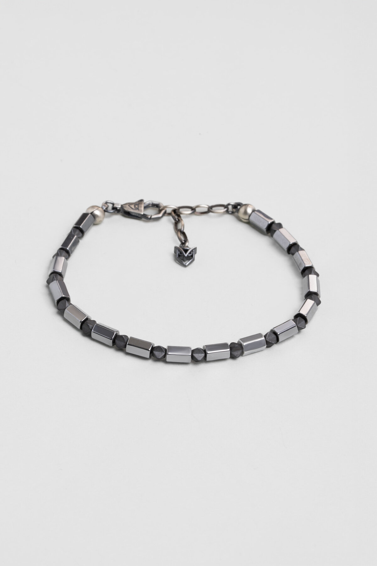 Hematit Taşlı 21 Cm Gümüş Erkek Bileklik