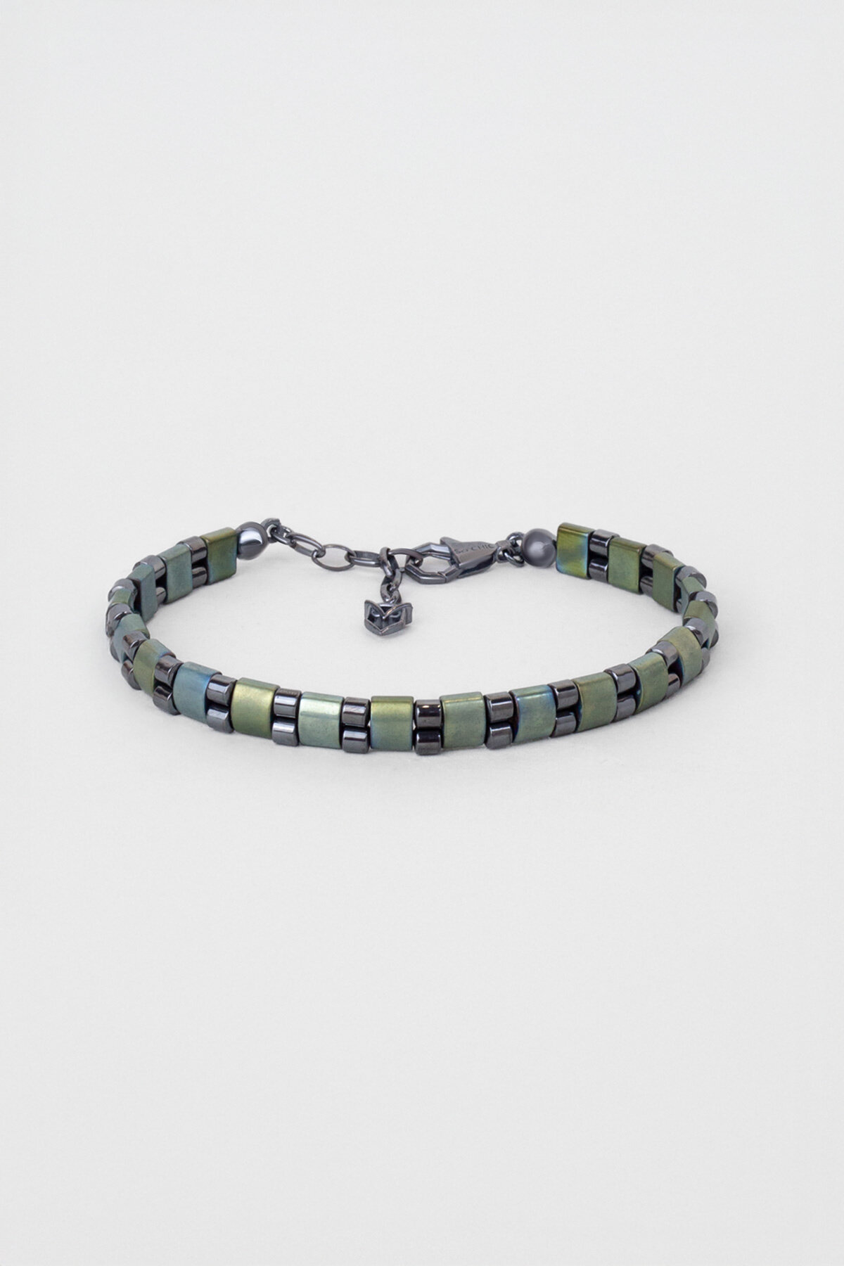 Hematit Taşlı 21 Cm Gümüş Erkek Bileklik