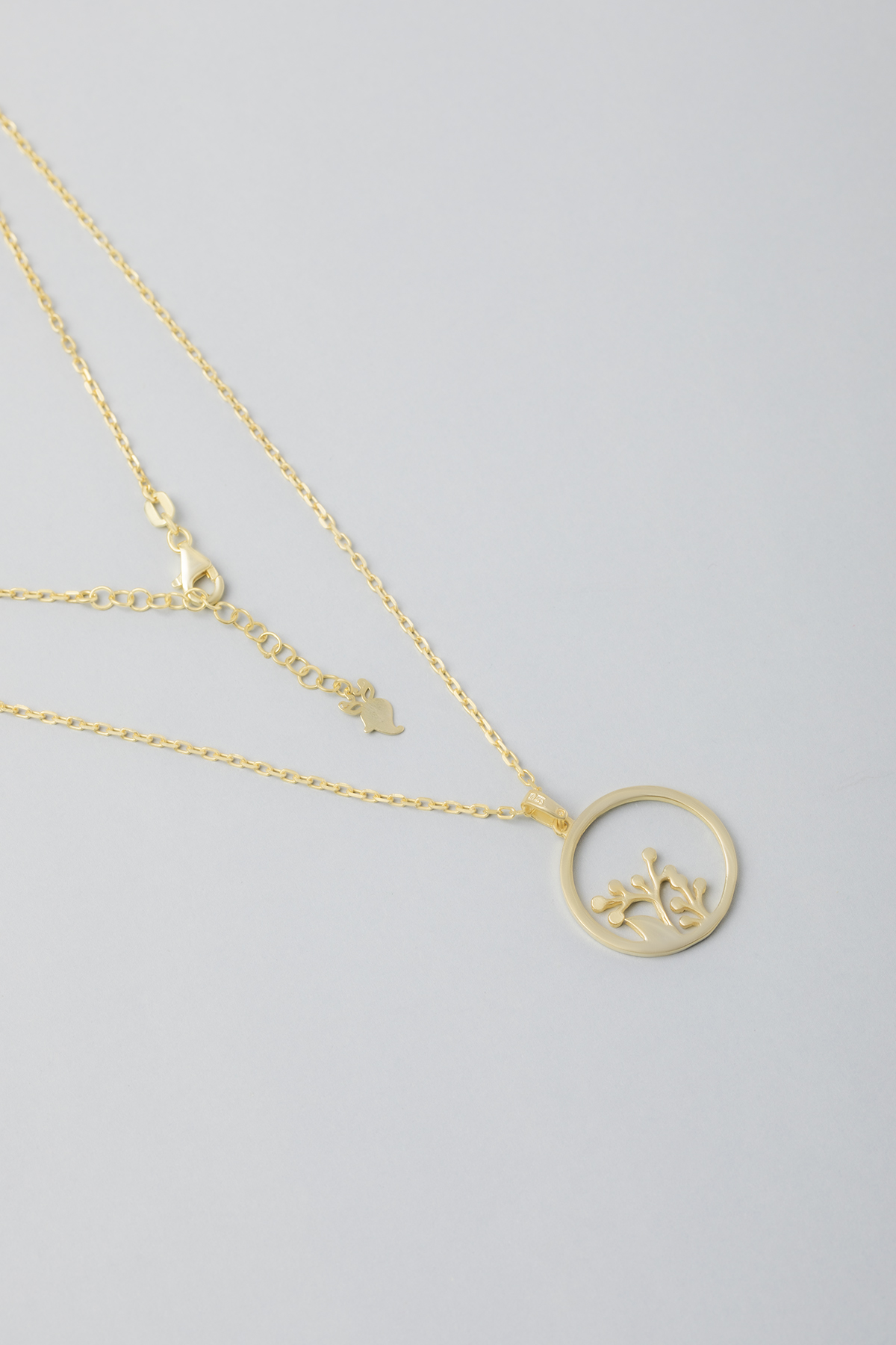 Flora 18 Karat Yellow Gold Plated Silver Necklace