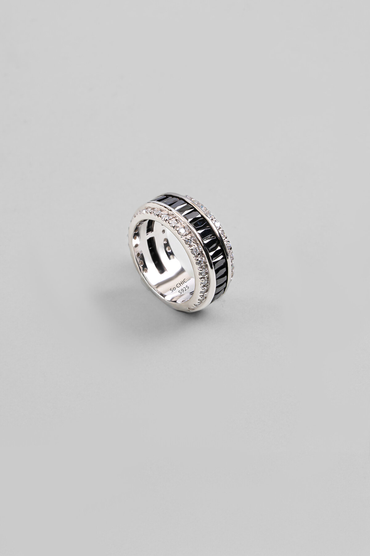 Renkli Taşlı 18 Ayar Beyaz Altın Kaplama Gümüş Tamtur Yüzük