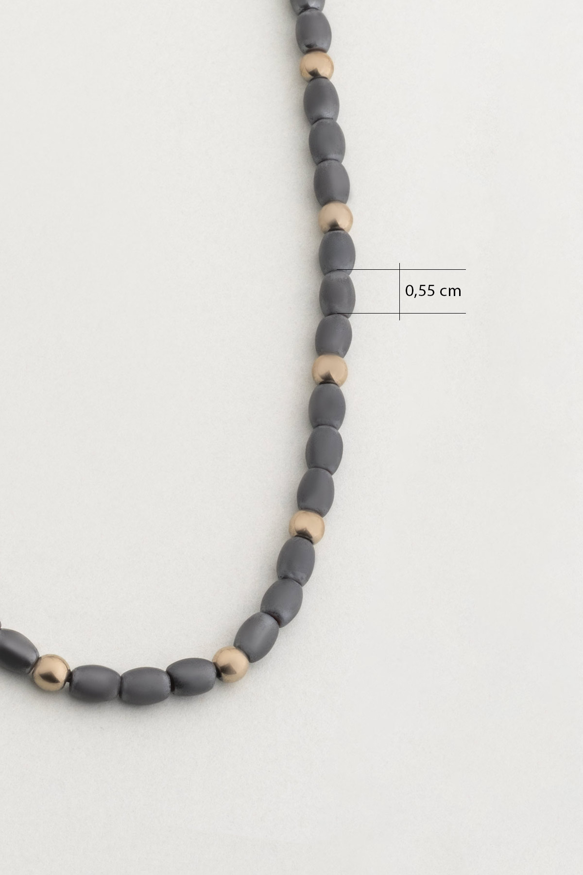 Hematit Taşlı 65 Cm Gümüş Erkek Kolye 1170473799_2