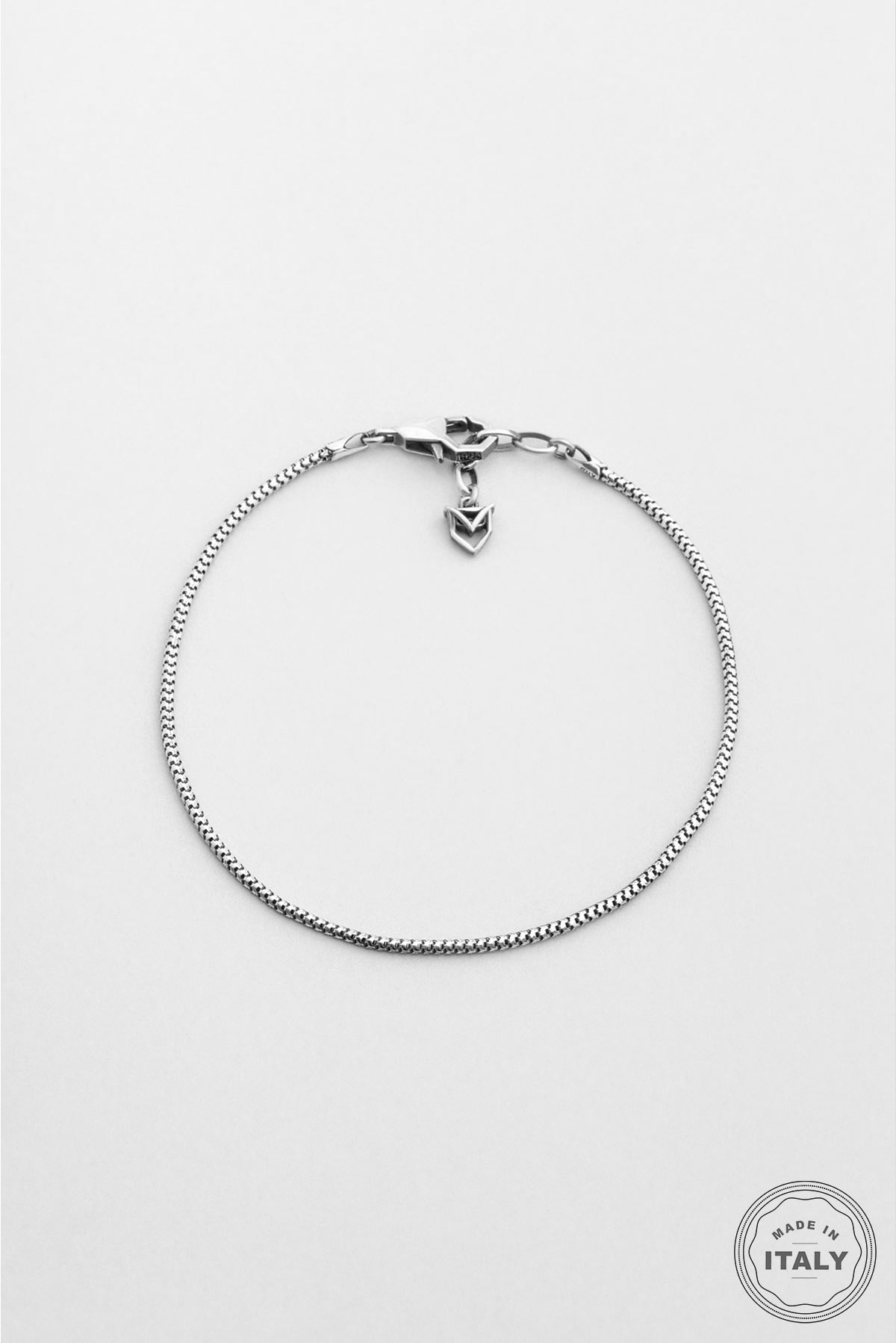 Minimal Tasarım Oksitli 21 Cm Gümüş Erkek Bileklik 1172673799