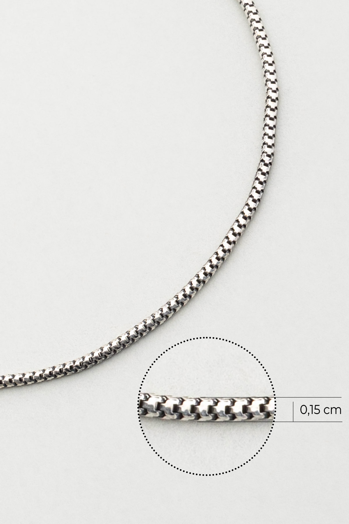 Minimal Tasarım Oksitli 21 Cm Gümüş Erkek Bileklik 1172673799_2
