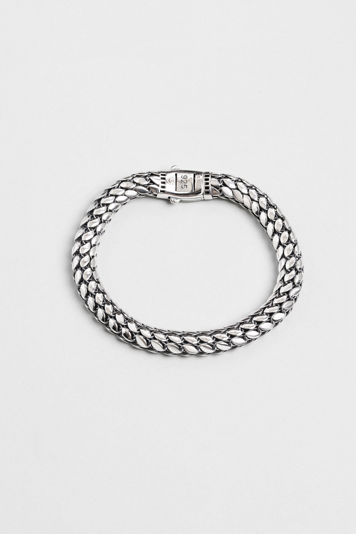 Mezopotamya Oksitli Gümüş Erkek Bileklik