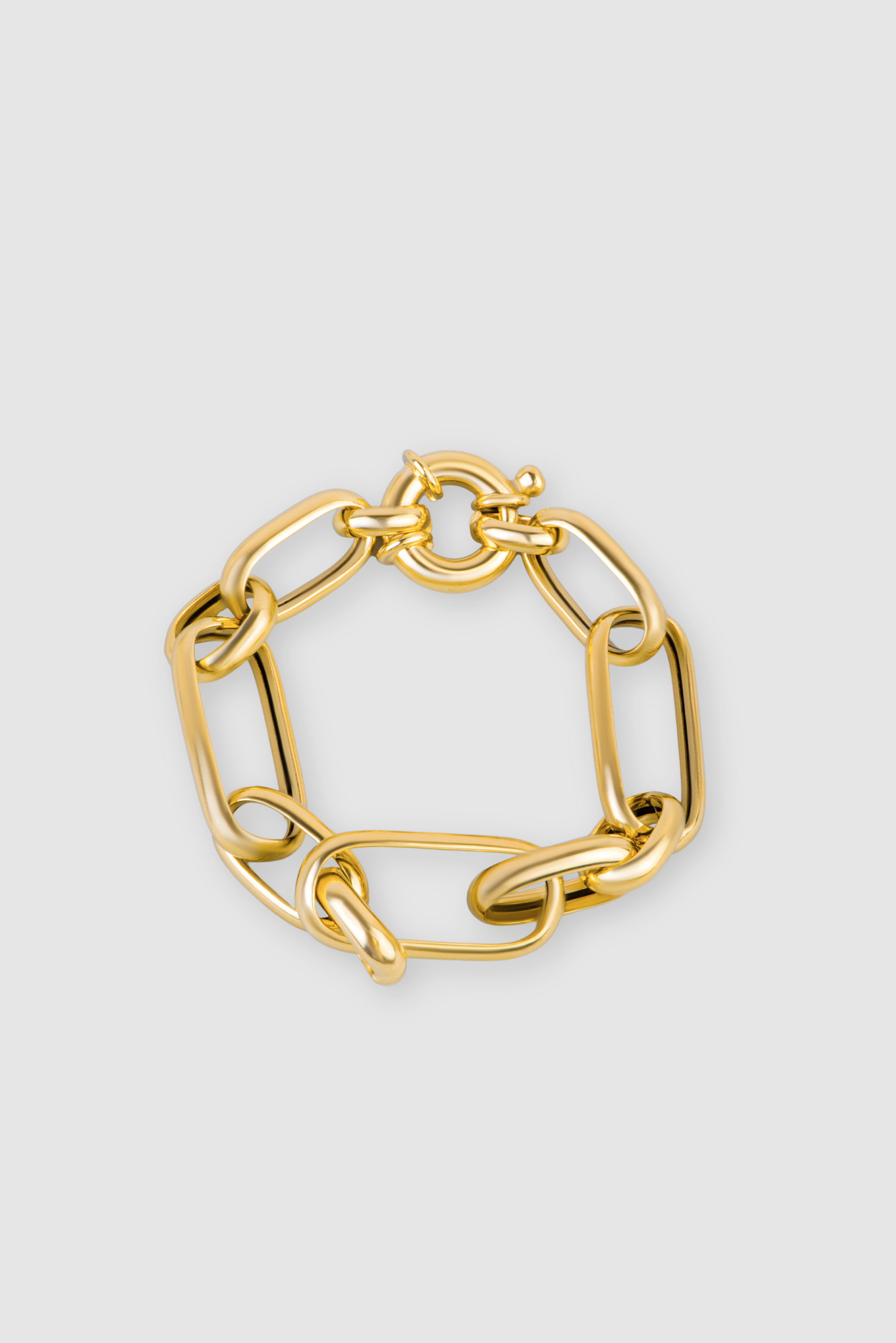 Modern Elegance 18 Karat Yellow Gold Plated Silver Design Bracelet