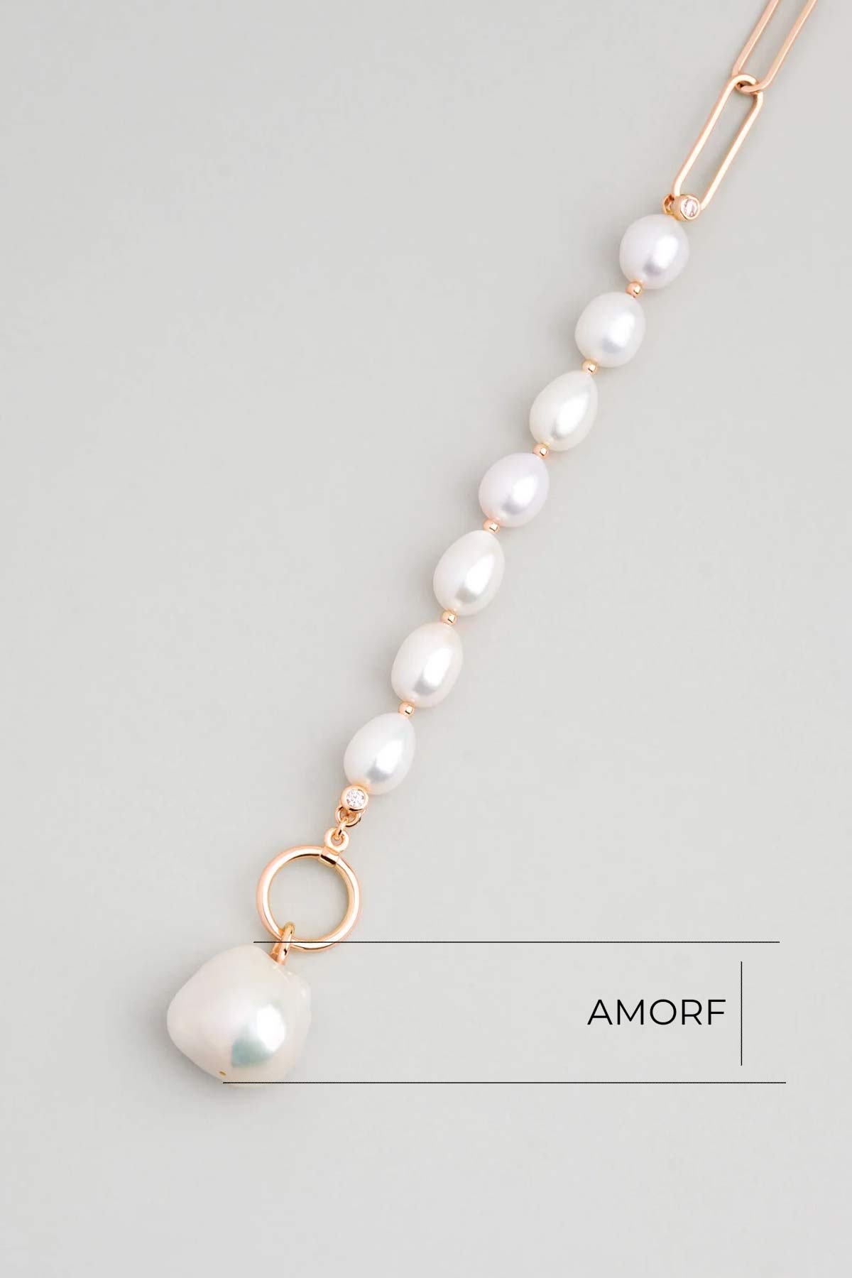 Nancy 18 Ayar Rose Altın Kaplama 21 Cm Gümüş İnci Bileklik 5120186245_2