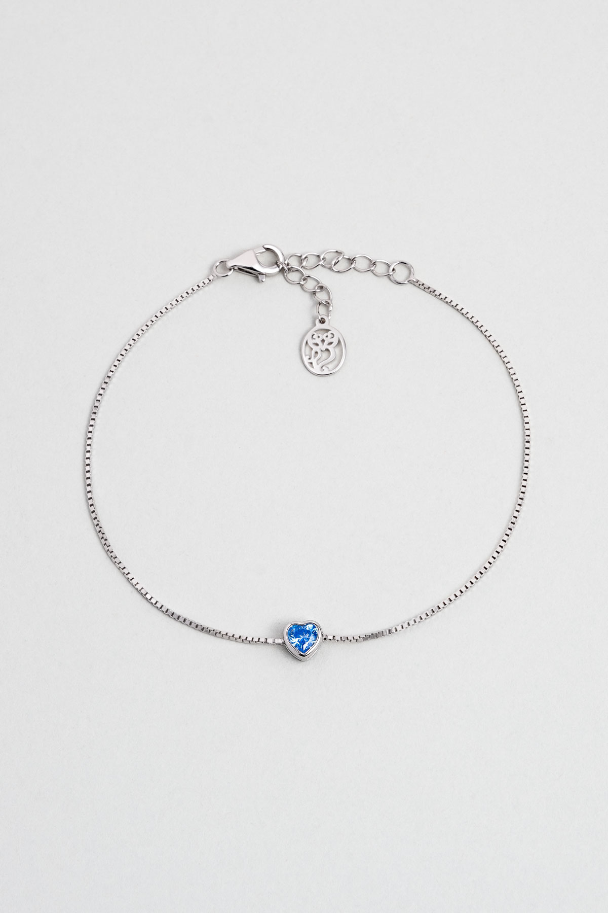 Resim Romantik Aşk 18 Ayar Beyaz Altın Kaplama 19 Cm Gümüş Kalp Bileklik
