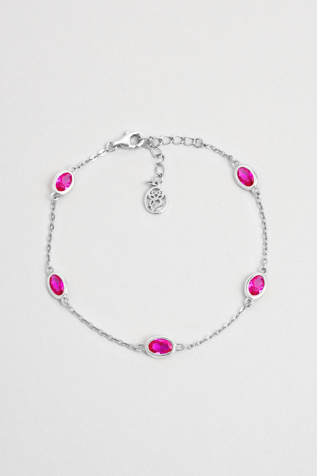 Resim Pembe Rüya 18 Ayar Sarı Altın Kaplama 19 Cm Gümüş Minimal Bileklik