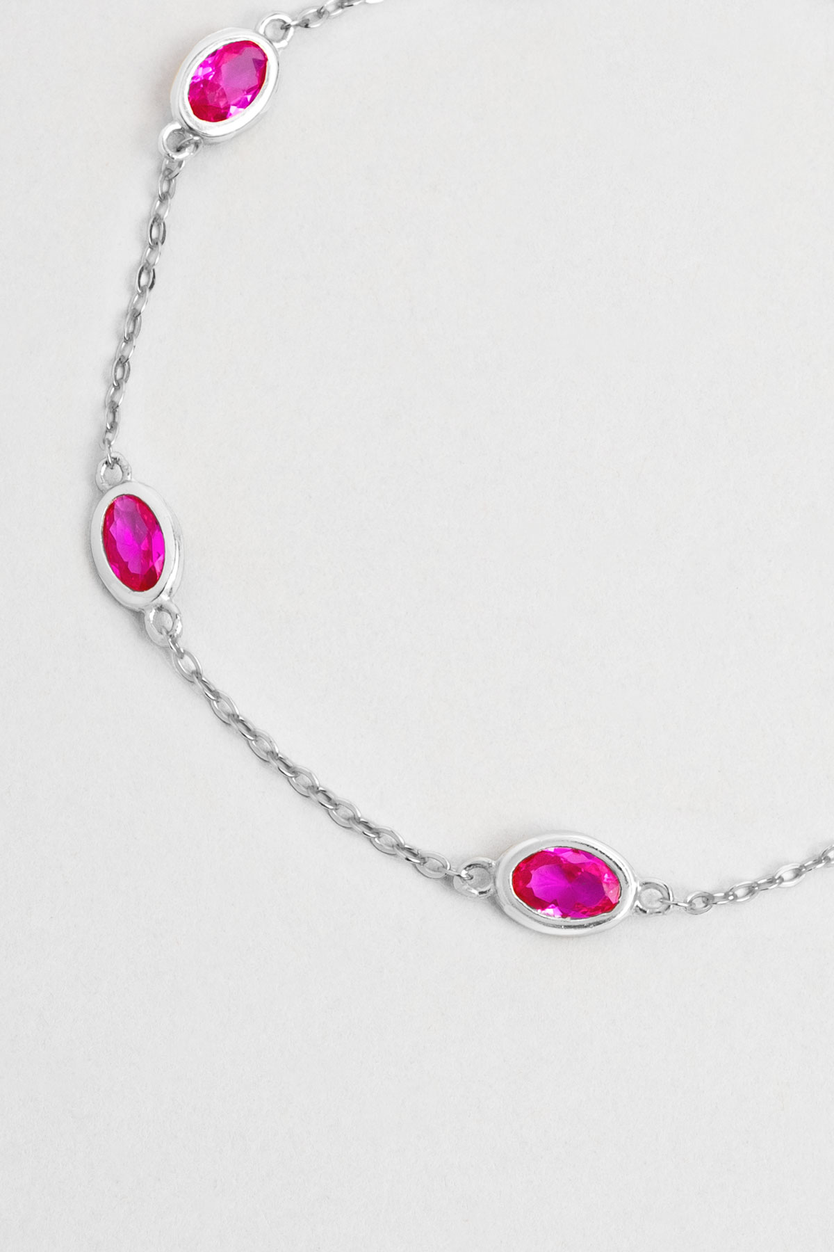 Resim Pembe Rüya 18 Ayar Sarı Altın Kaplama 19 Cm Gümüş Minimal Bileklik