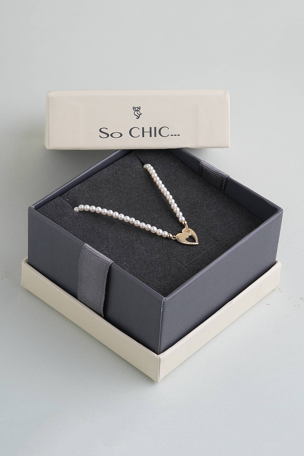 Diamond Collection 14 K Sarı Altın 0.03 Karat Pırlanta Doğal İnci Kolye dw04220123644_5