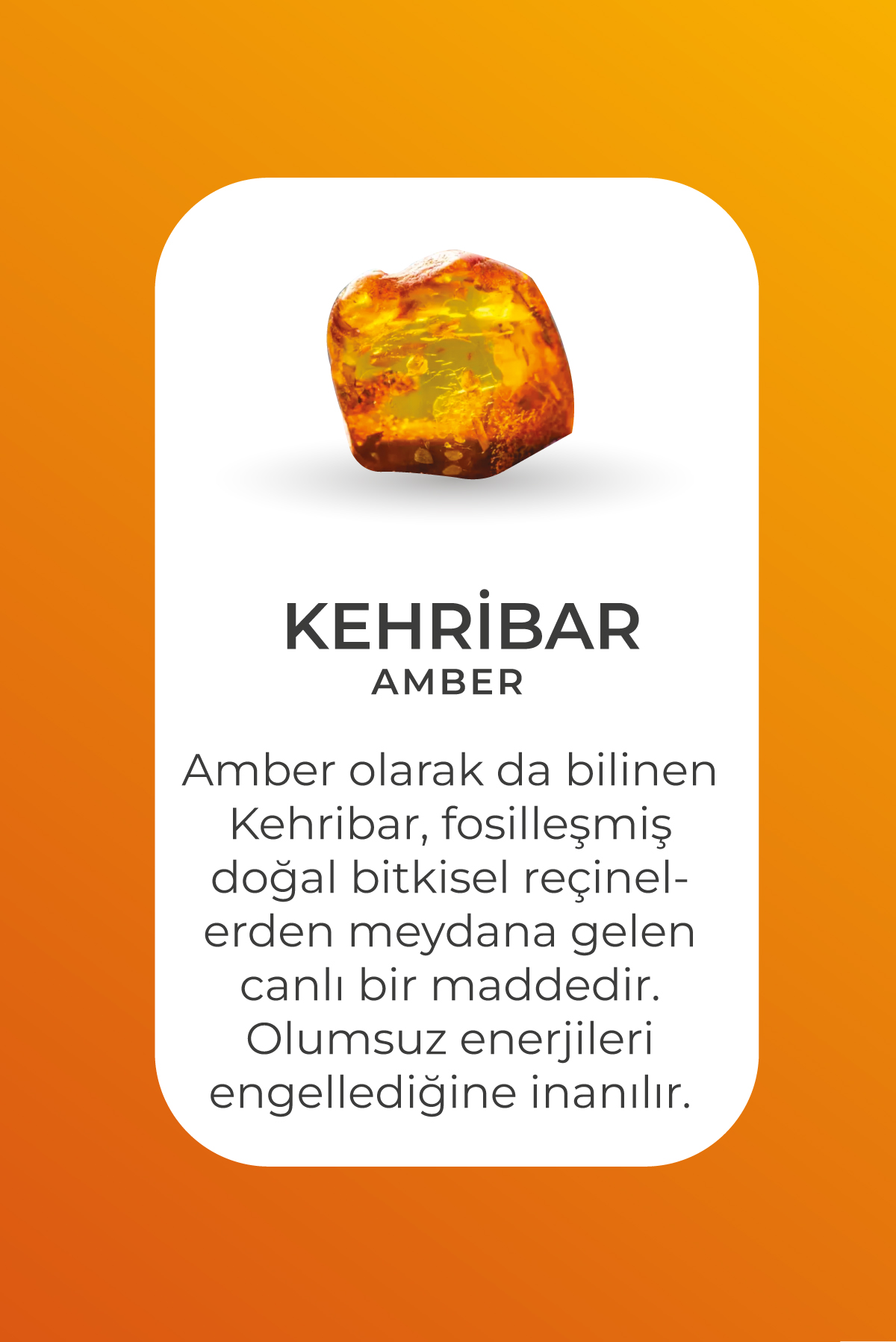 Resim Doğal Kehribar Taşlı 22 Cm Gümüş Tesbih