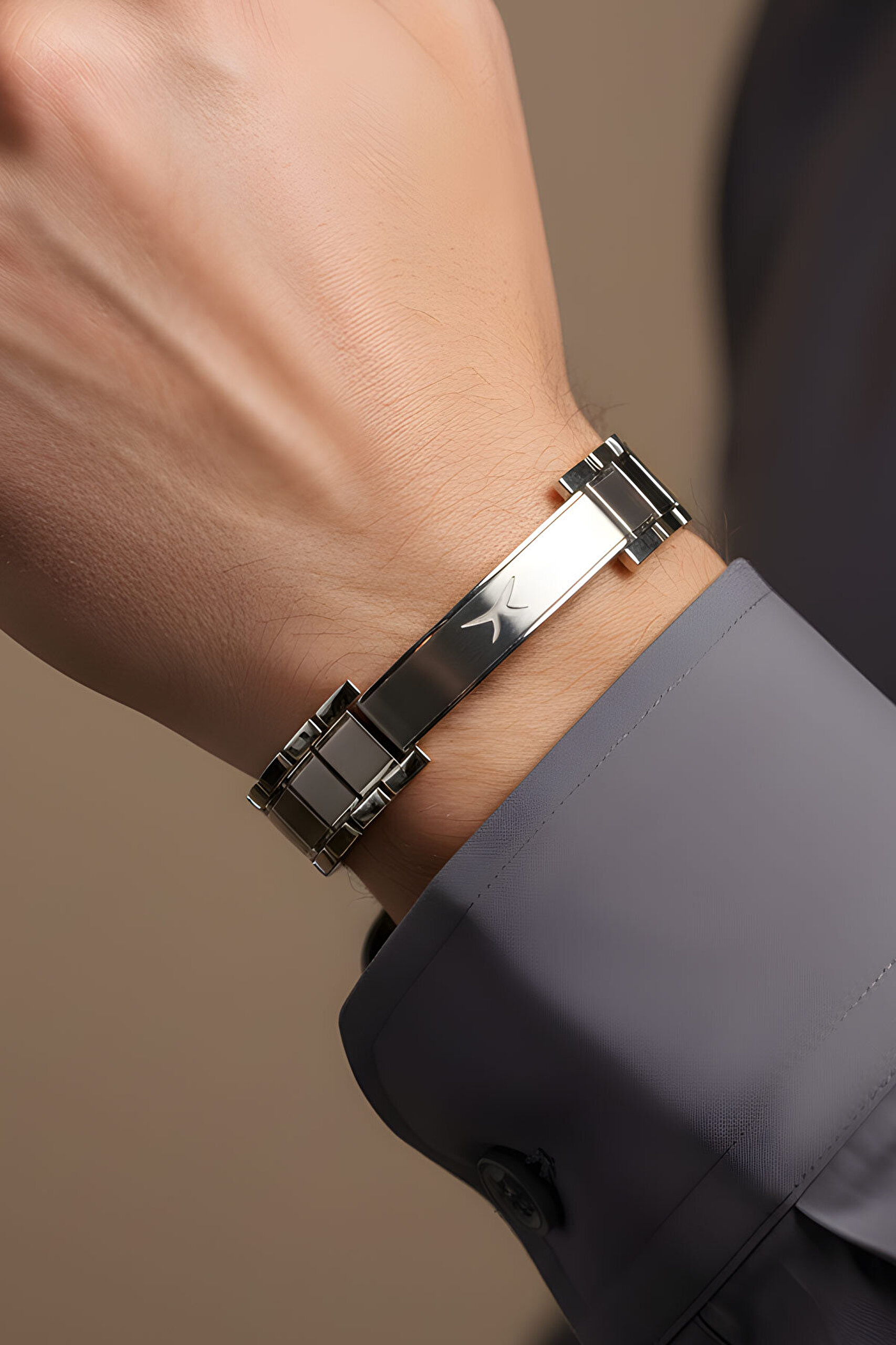 Titanis 20 Cm Çelik Erkek Bileklik - 1