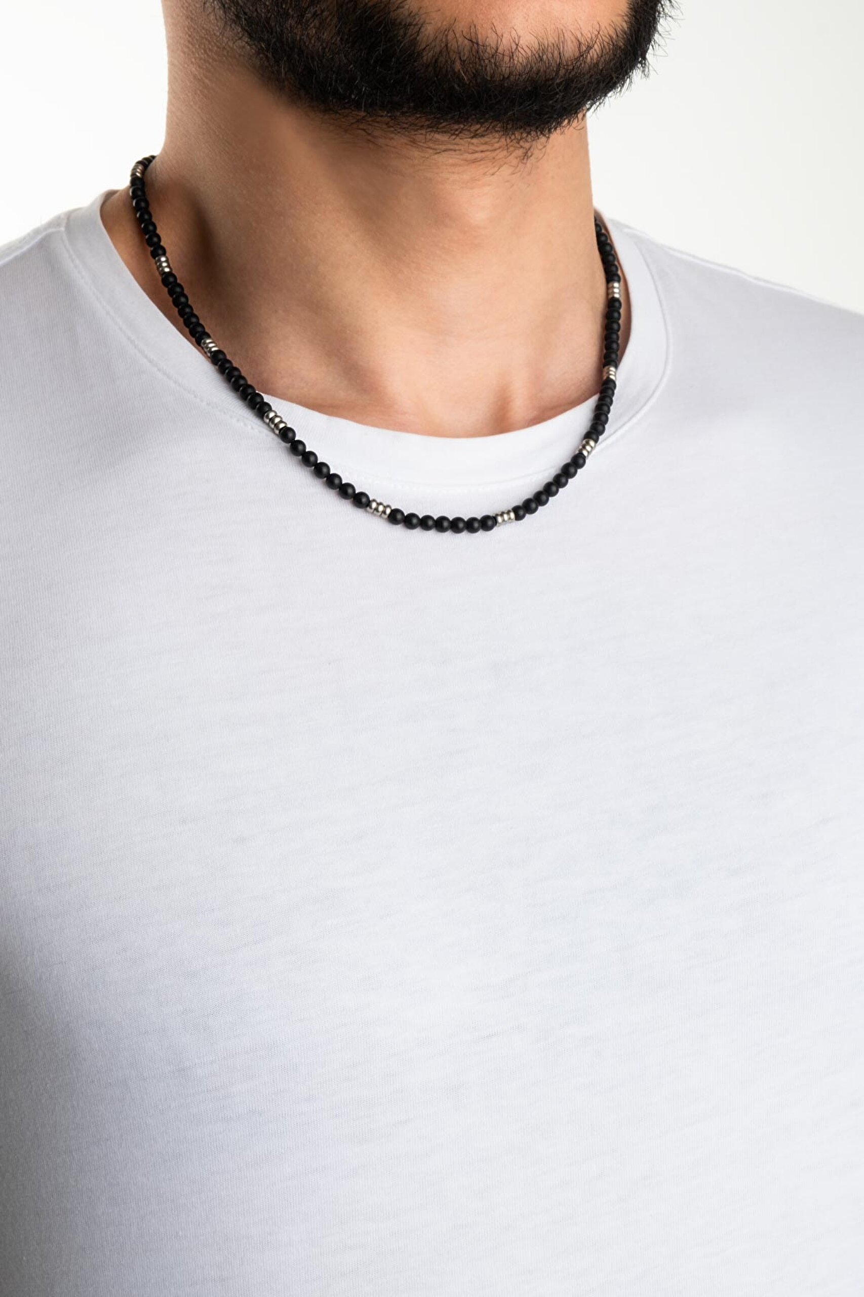 ⁠ Modern Stil 55 Cm Çelik Erkek Kolye_3}