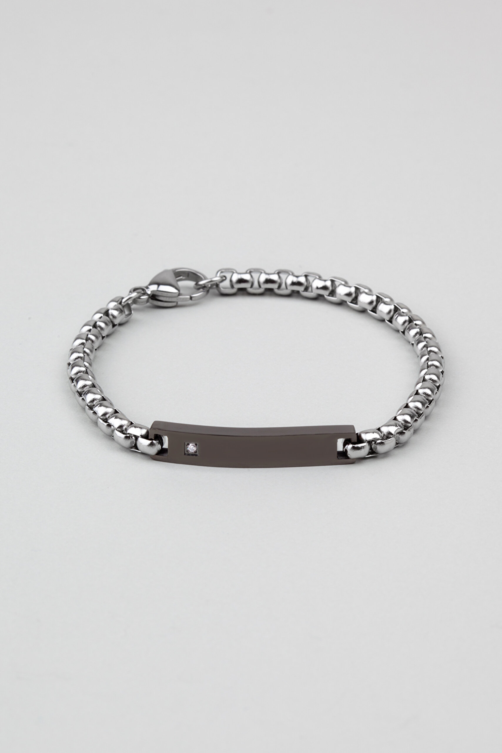 ⁠ Çelik Zincir Erkek Bileklik_0}