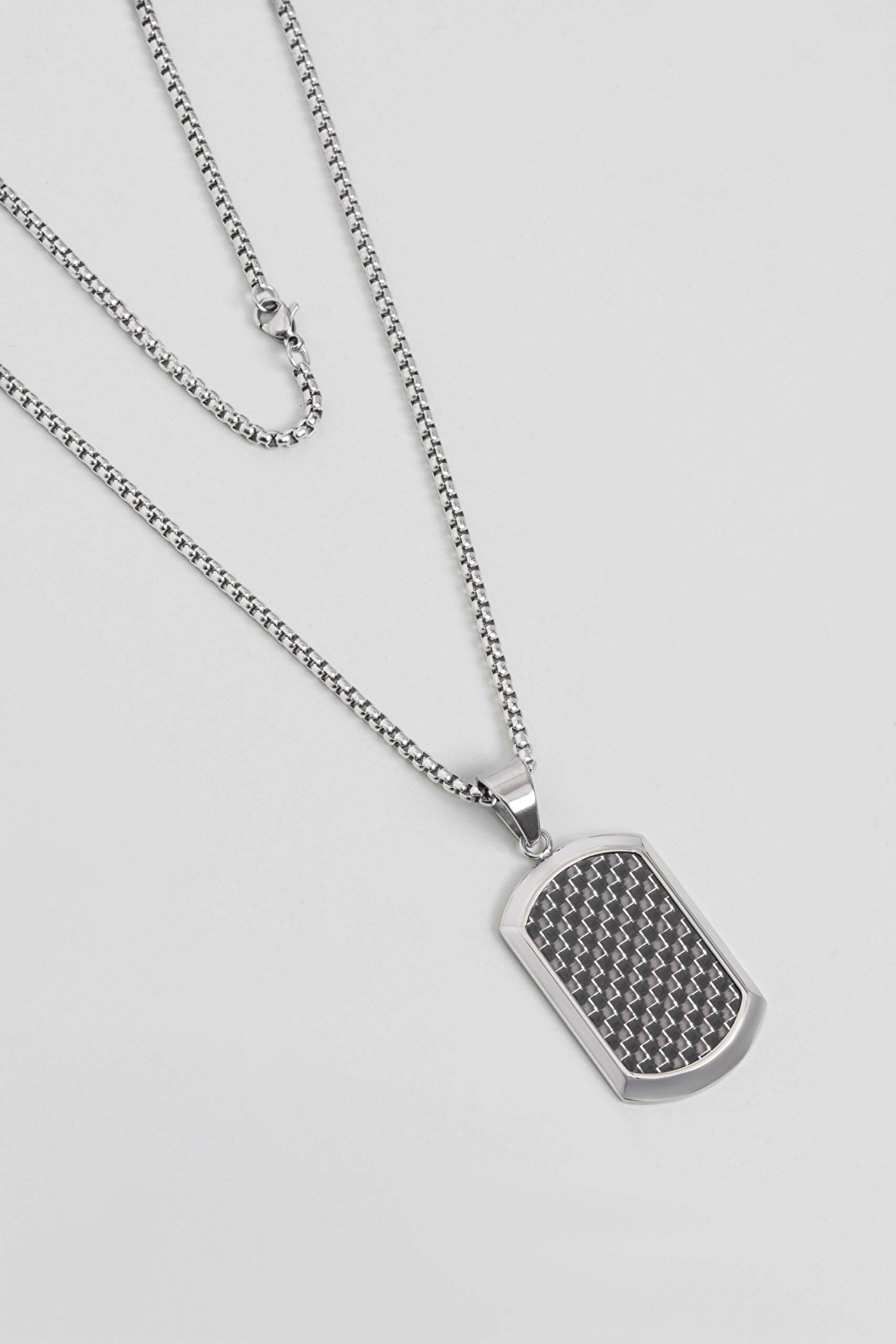 ⁠ Modern Stil 65 Cm Çelik Erkek Kolye_0}