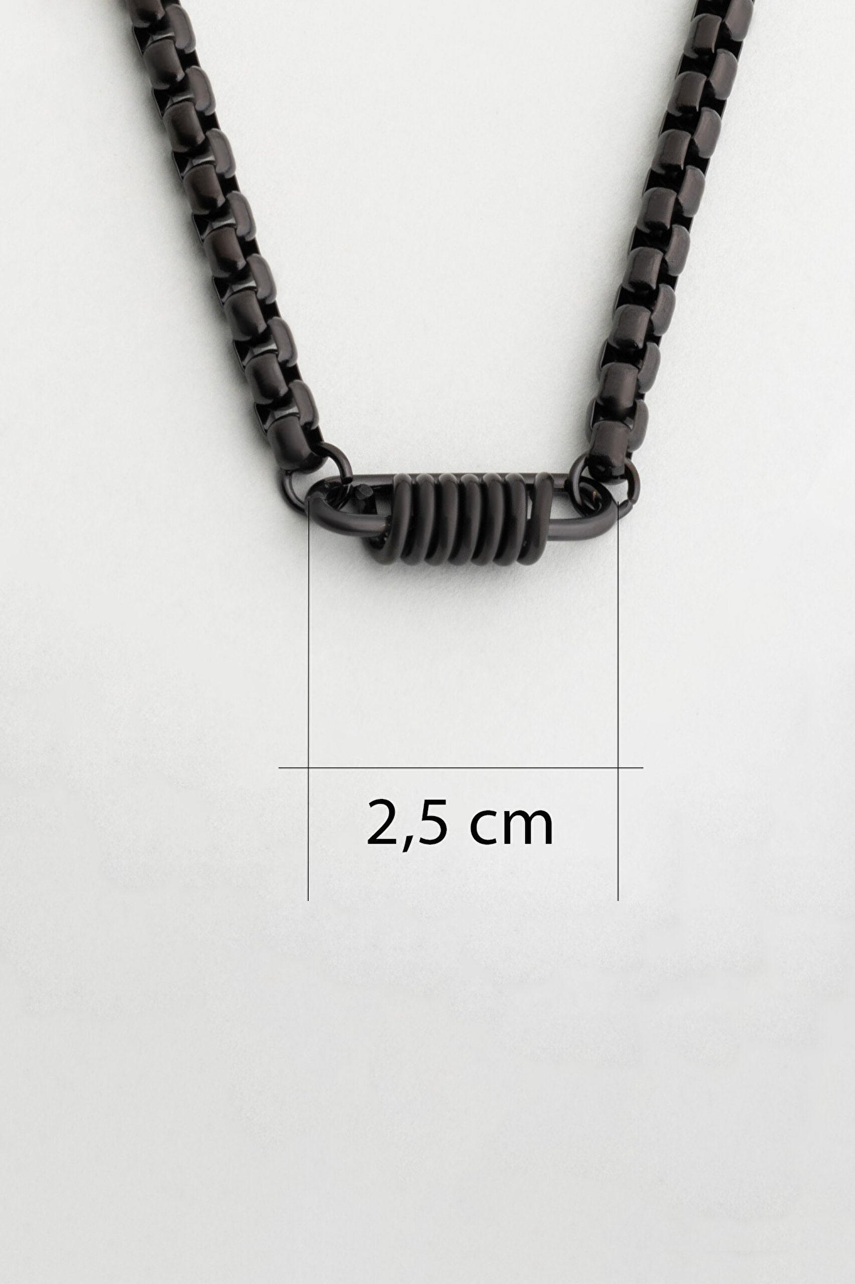 ⁠ Modern Dizayn Zincir Çelik Erkek Kolye_1}
