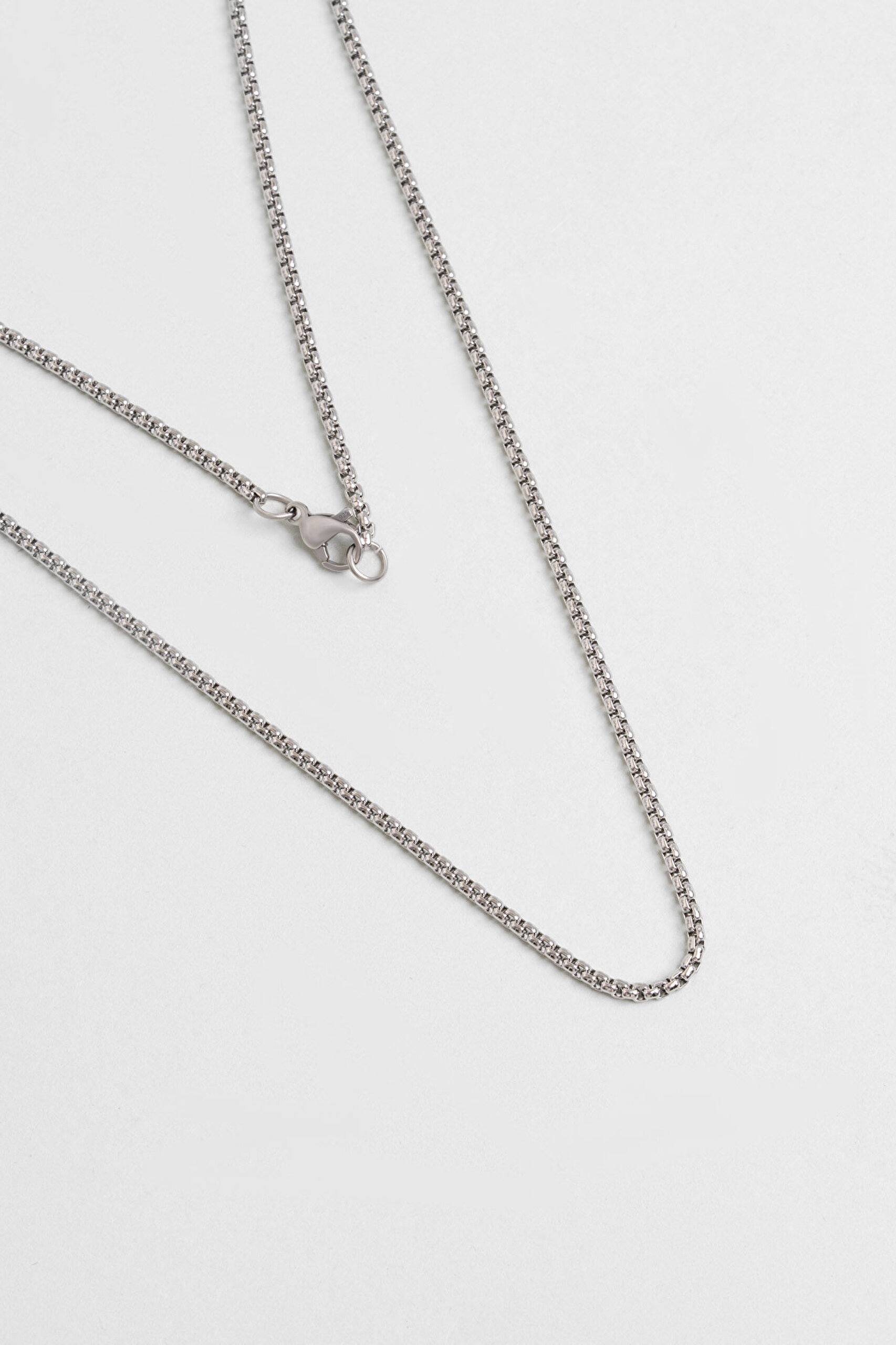 ⁠ Klasik Stil Çelik Erkek Zincir Kolye_0}