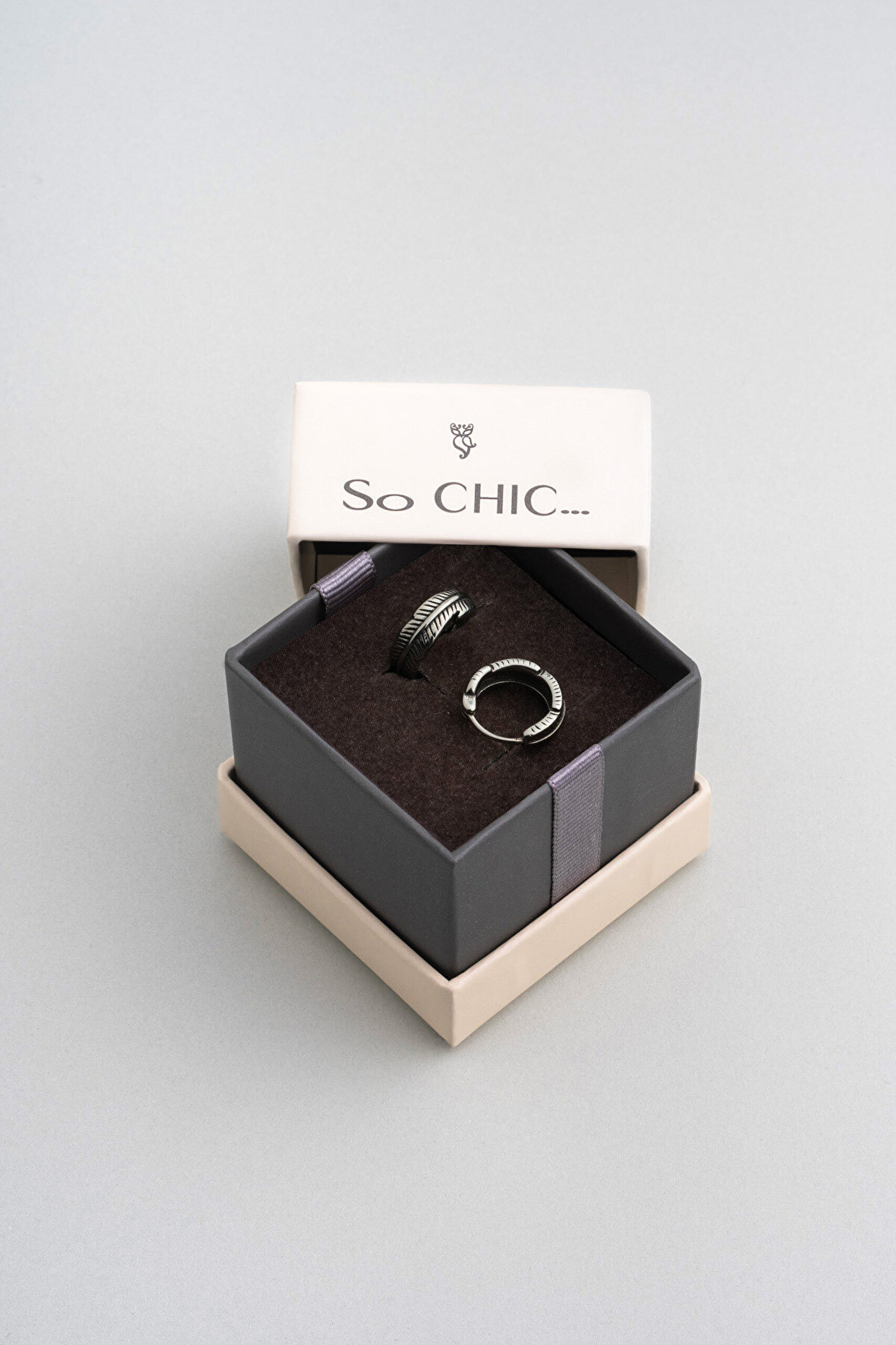 Kartal Tüyü Çelik Erkek Küpe - 4