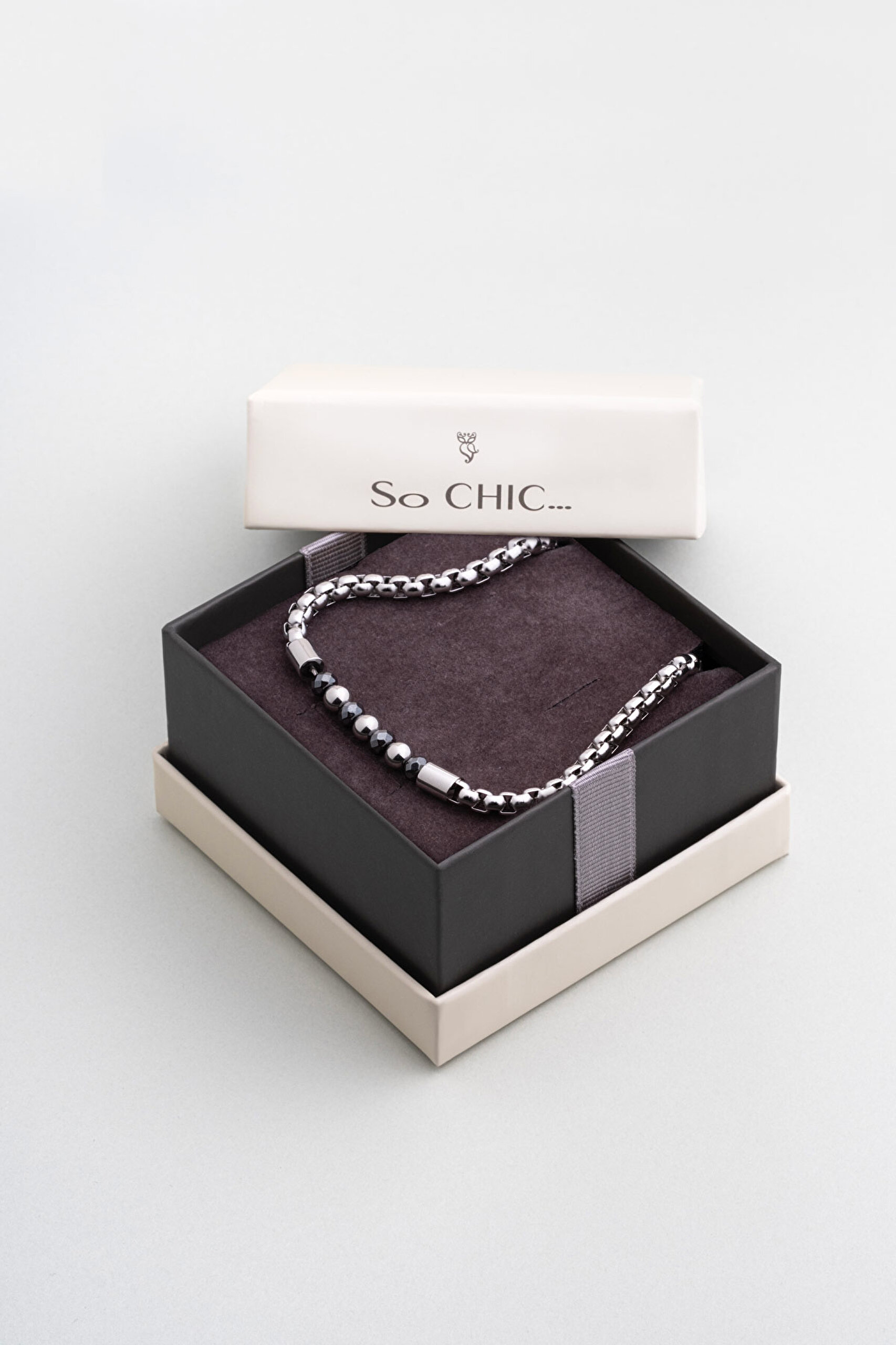 ⁠ Metalik Tasarım Çelik Erkek Kolye_5}