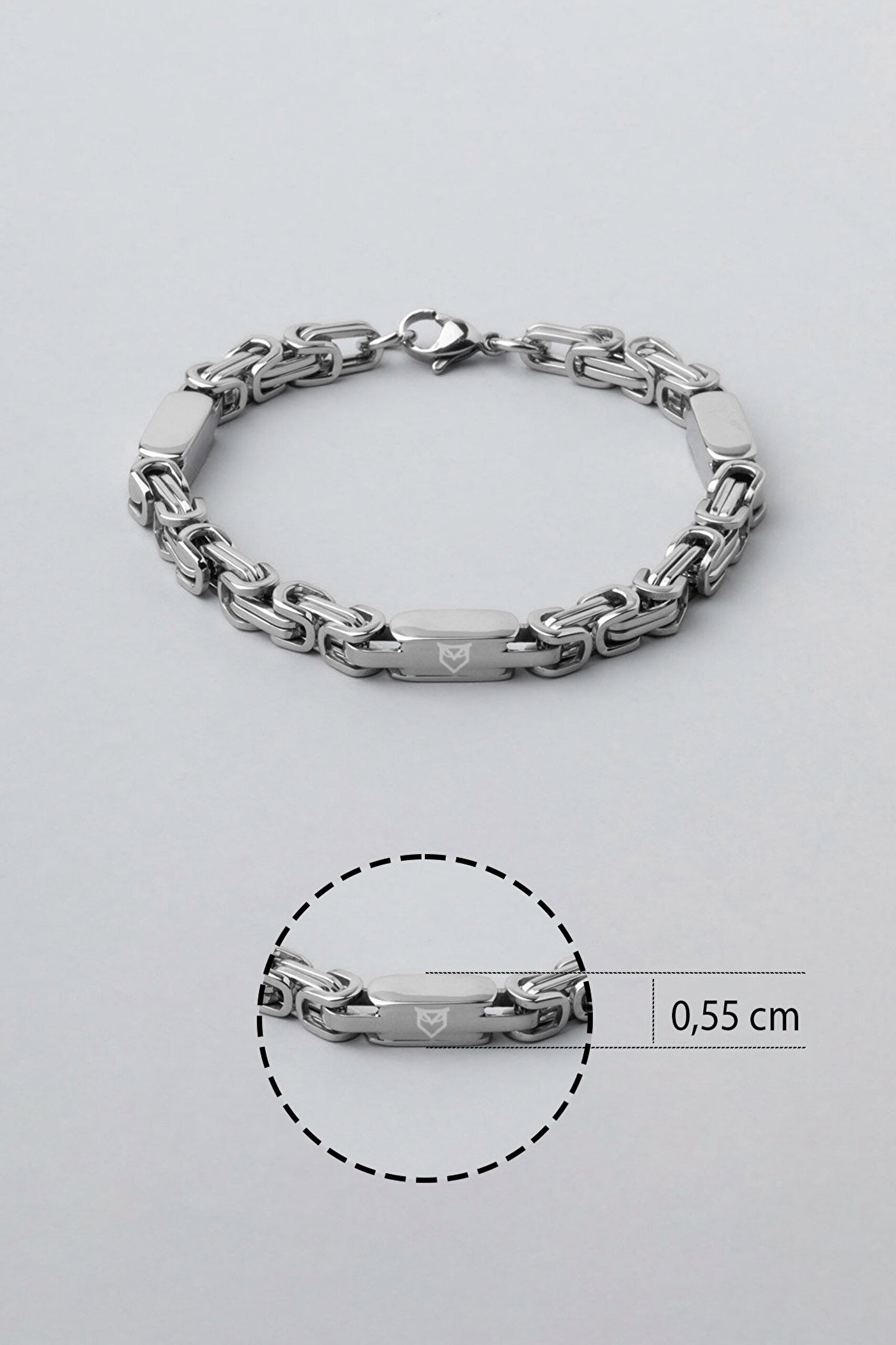 Klasik Model Erkek Çelik Bileklik - 2