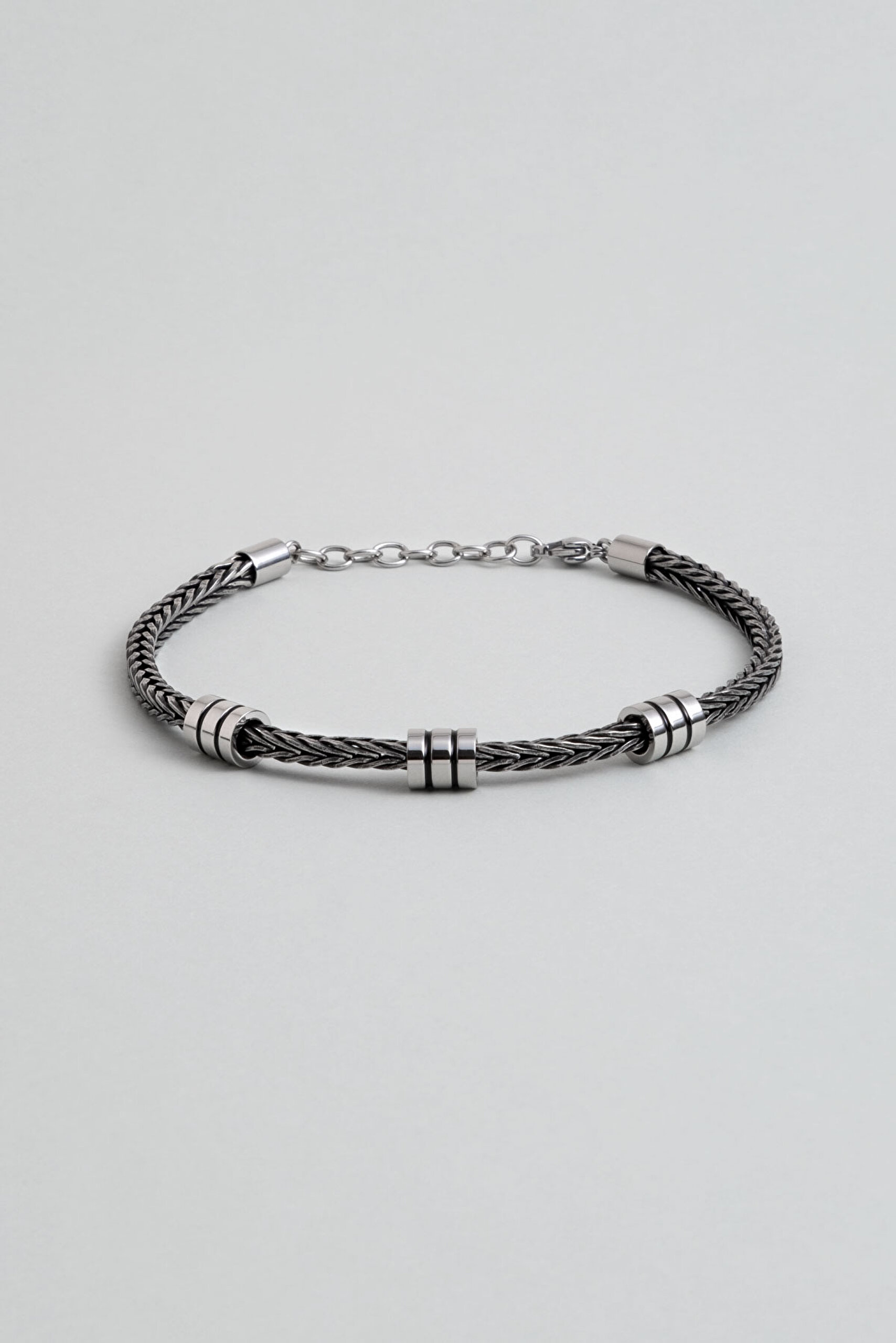 ⁠ Samuray 21 Cm Çelik Erkek Bileklik_0}