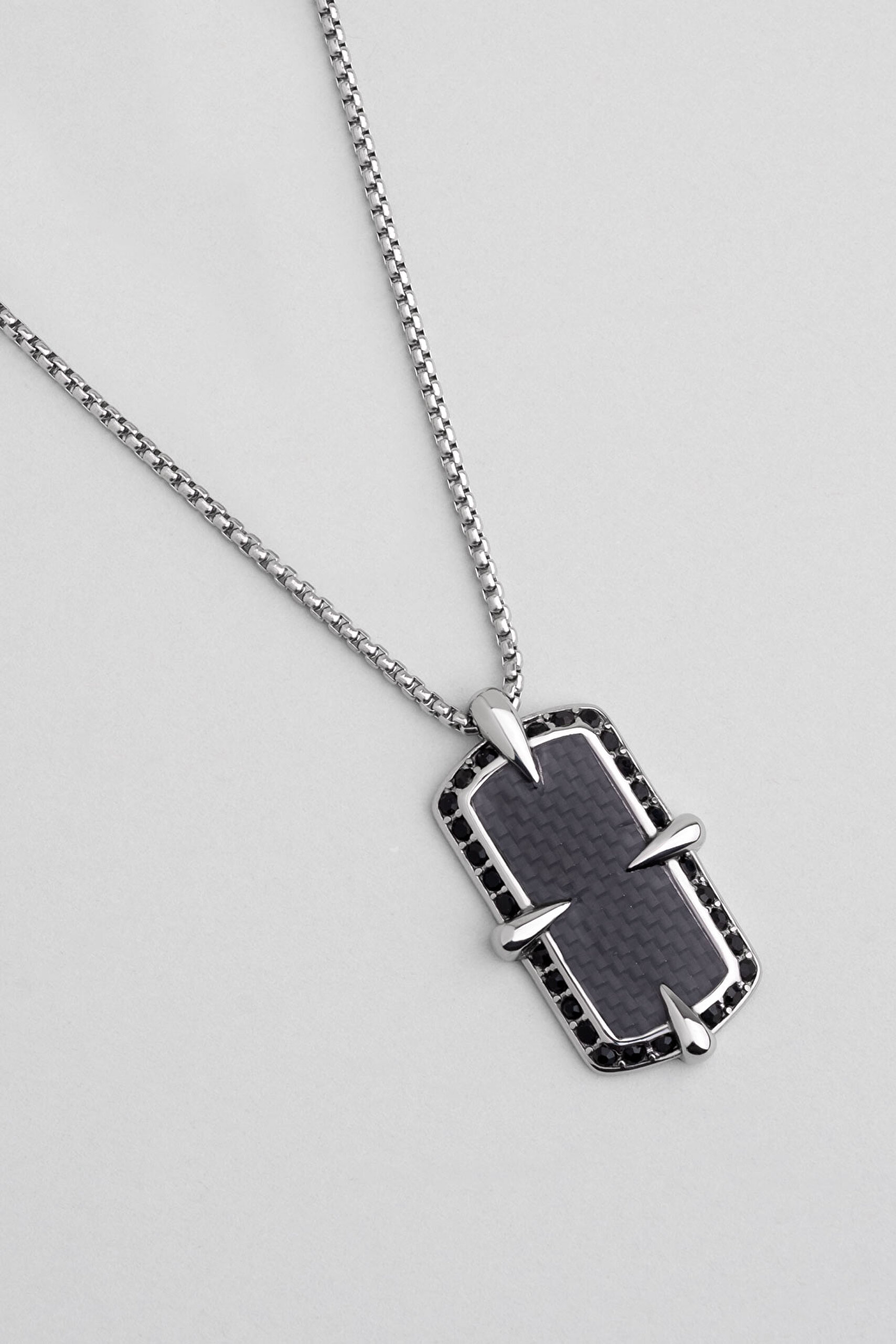 ⁠ Modern Stil Erkek Çelik Kolye_1}