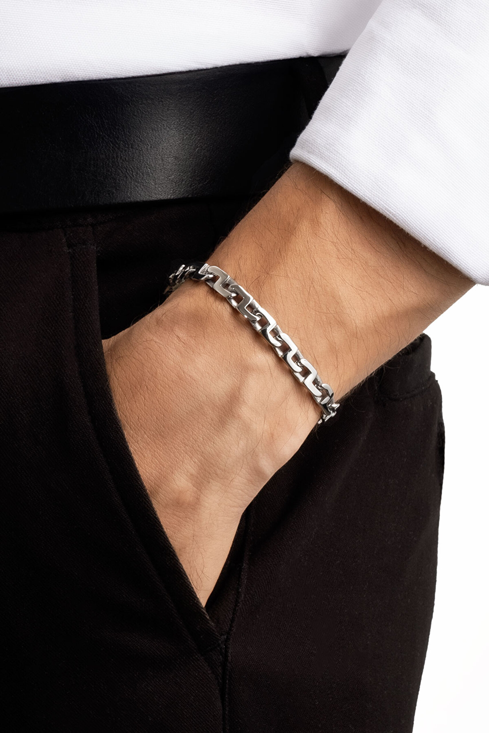 ⁠ Gladyatör Çelik Erkek Bileklik_3}