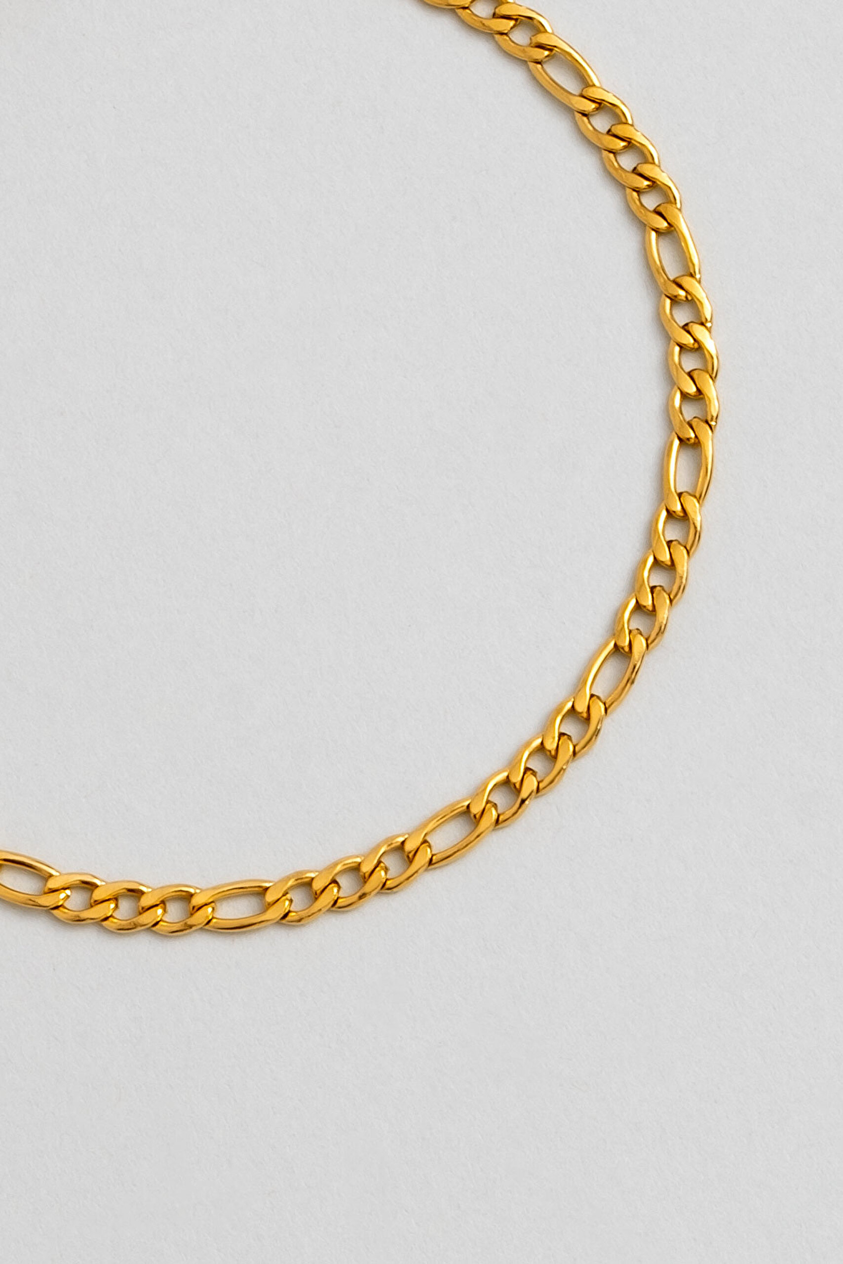 ⁠ Klasik Sarı Kaplama Çelik Erkek Bileklik_1}