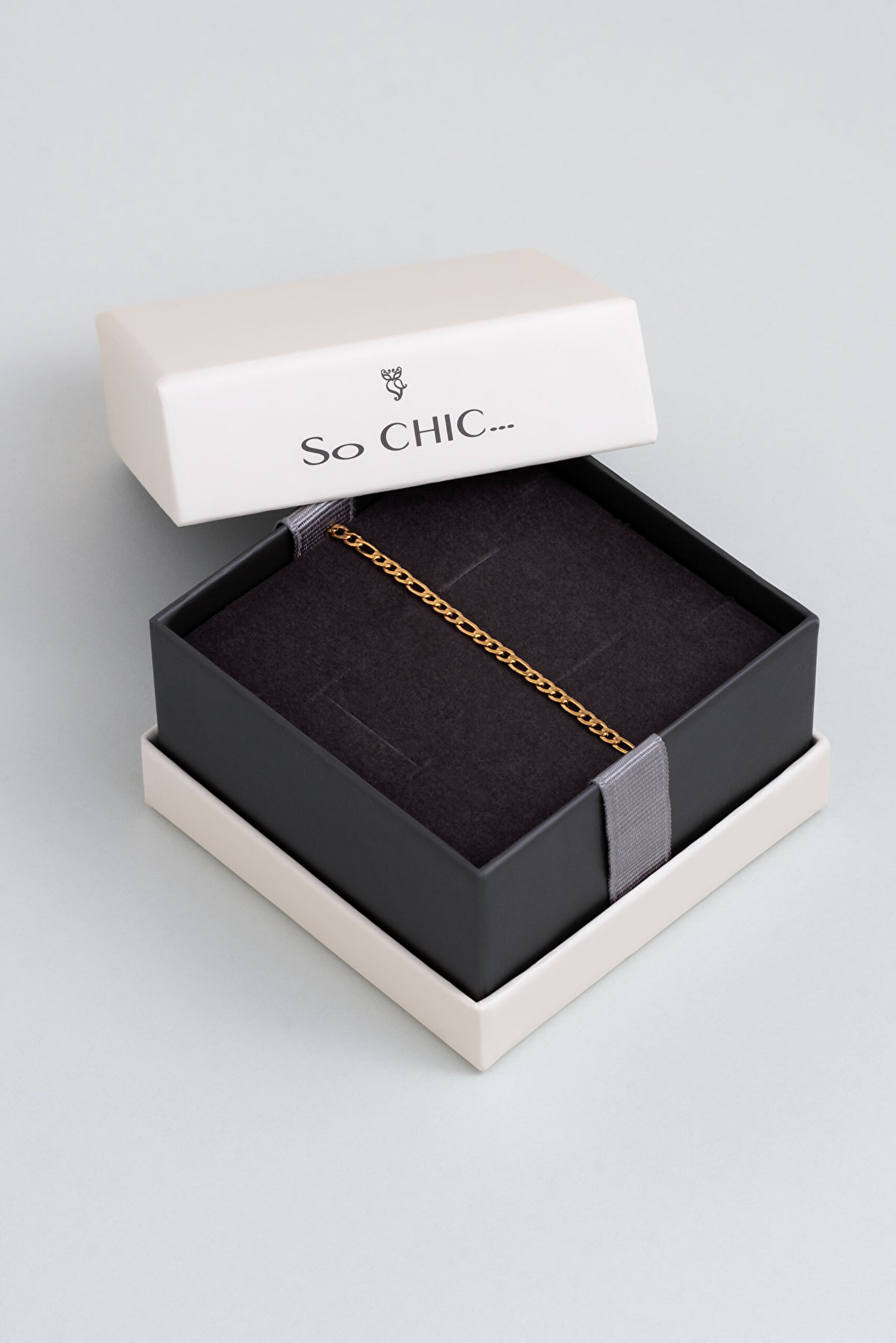 ⁠ Klasik Sarı Kaplama Çelik Erkek Bileklik_4}