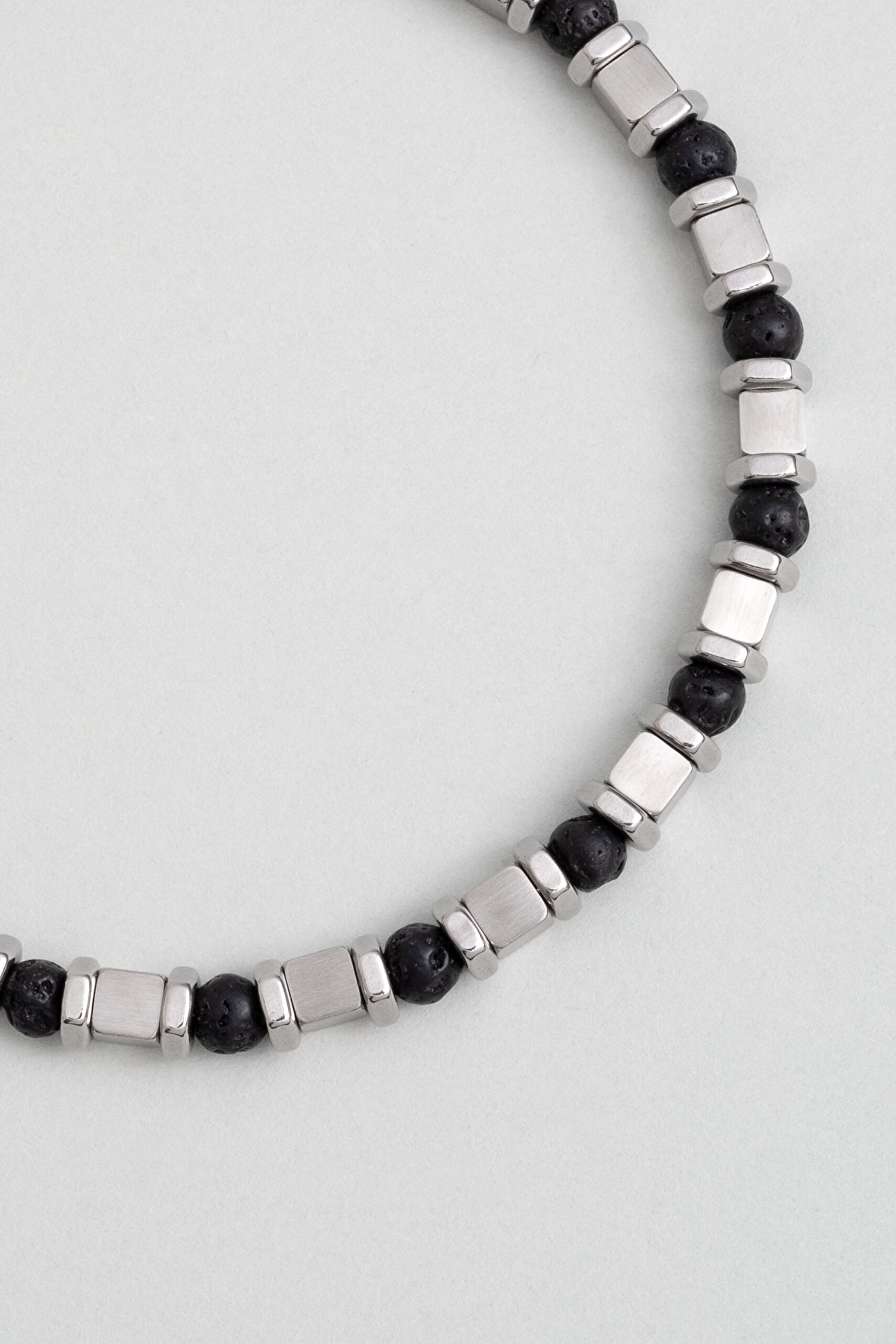 ⁠ Lav Taşlı 21 Cm Çelik Erkek Bileklik_1}