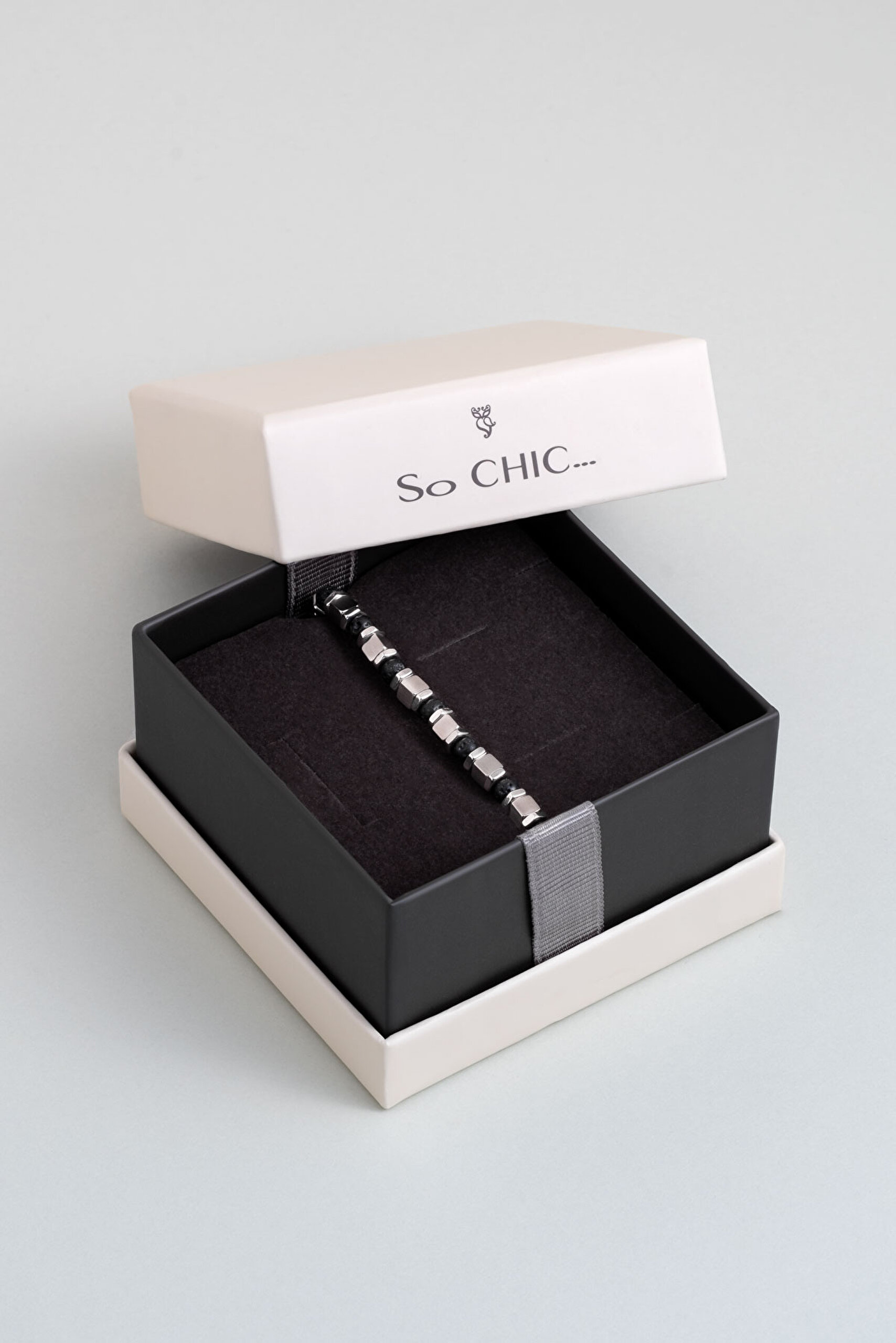 ⁠ Lav Taşlı 21 Cm Çelik Erkek Bileklik_4}