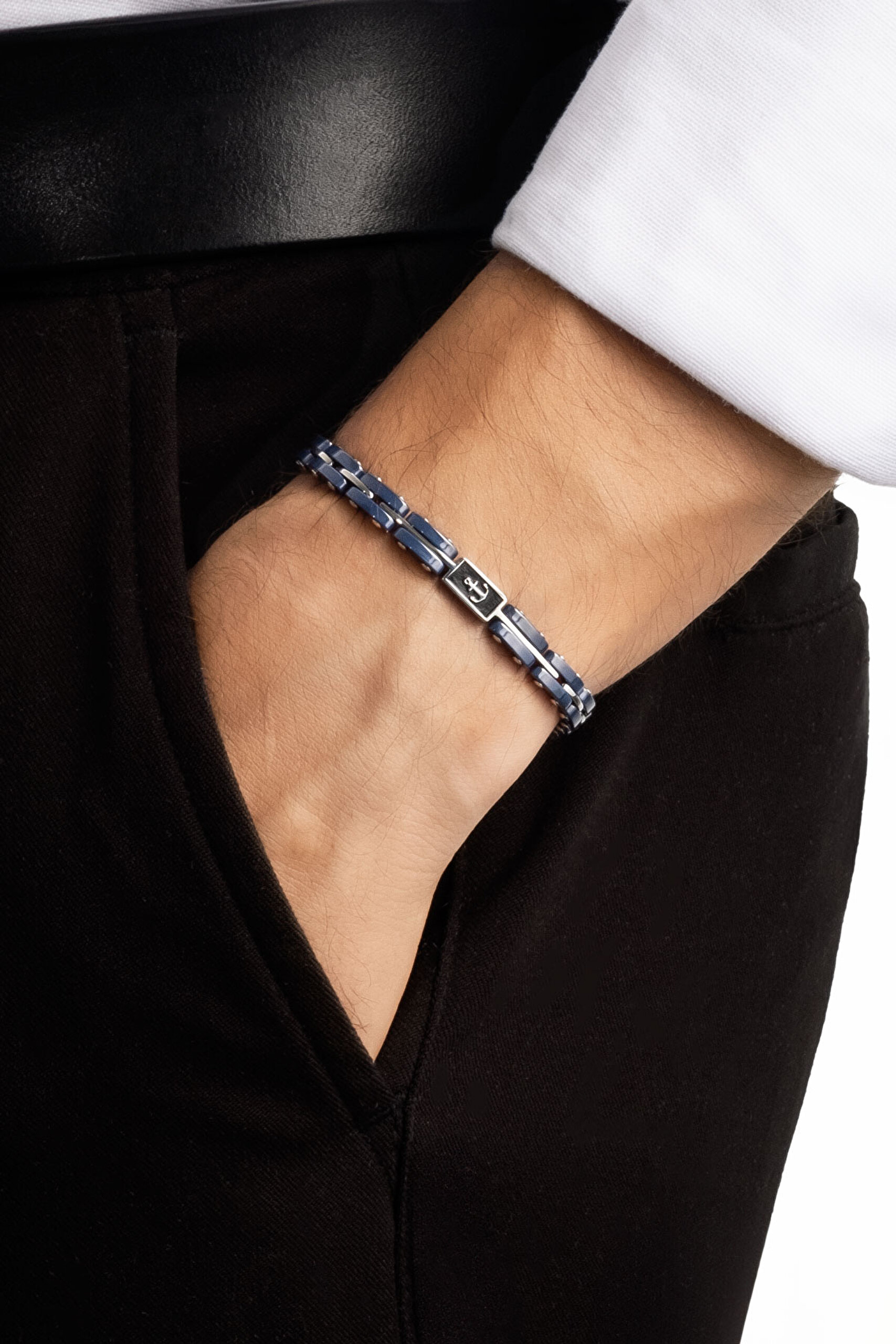 ⁠ Çapa Detaylı 21 Cm Çelik Erkek Bileklik_3}