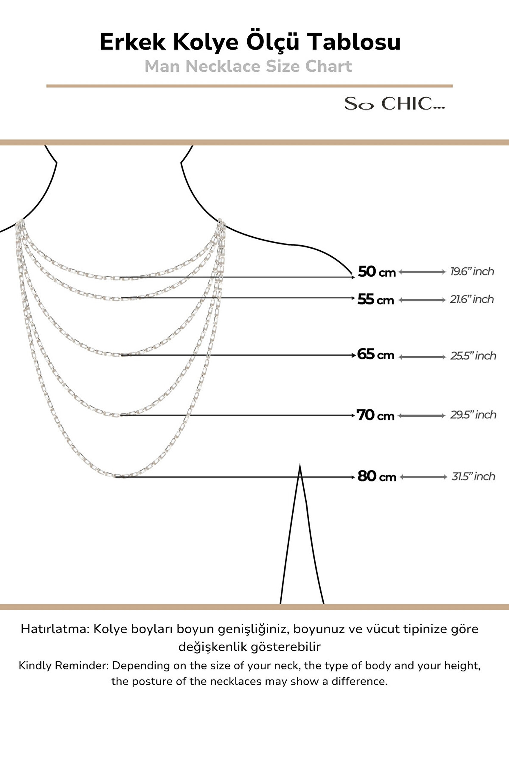 Lav Taşlı 60 Cm Çelik Erkek Kolye - 6
