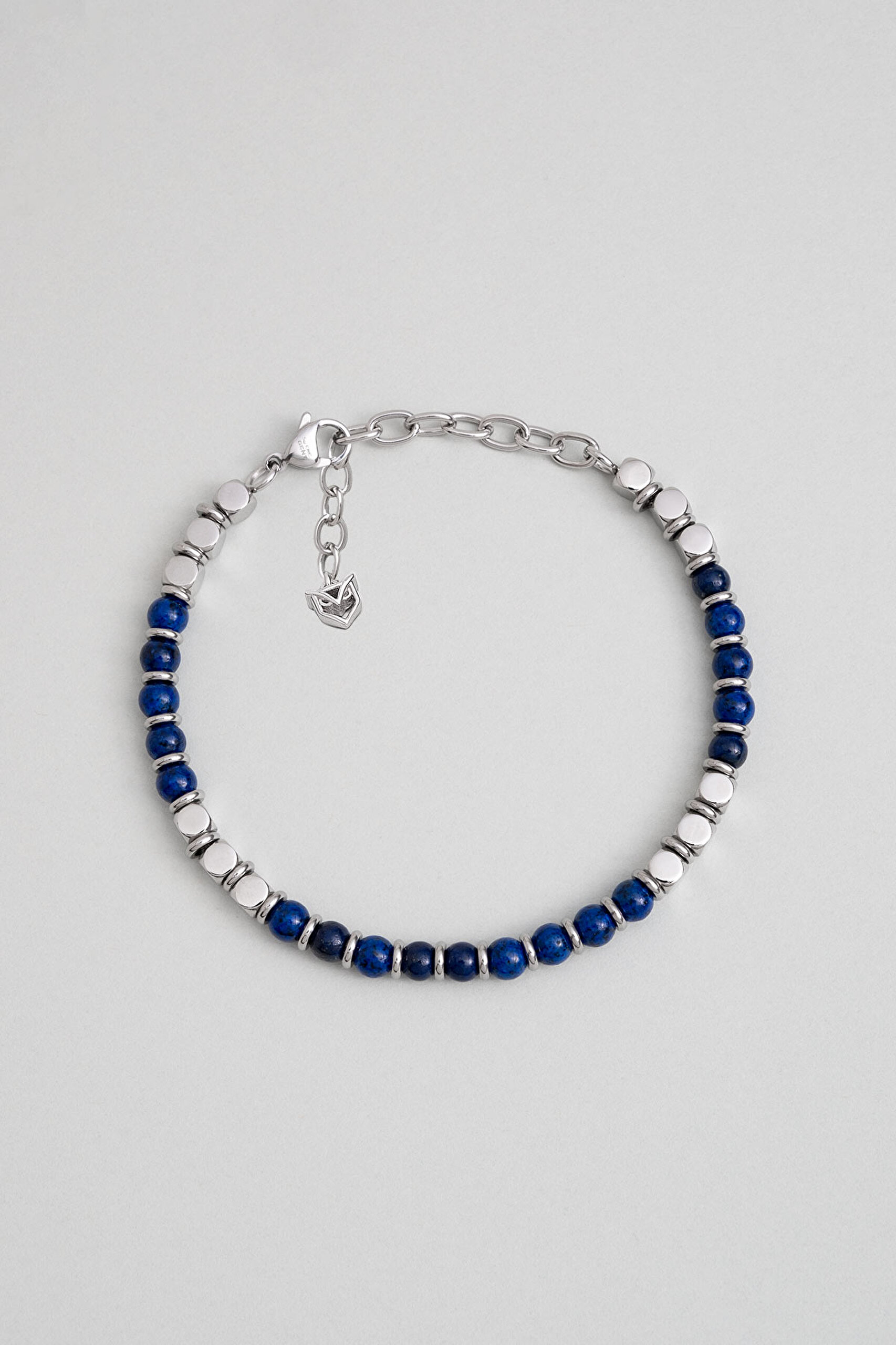 ⁠ Lapis Taşlı 21 Cm Çelik Erkek Bileklik_0}