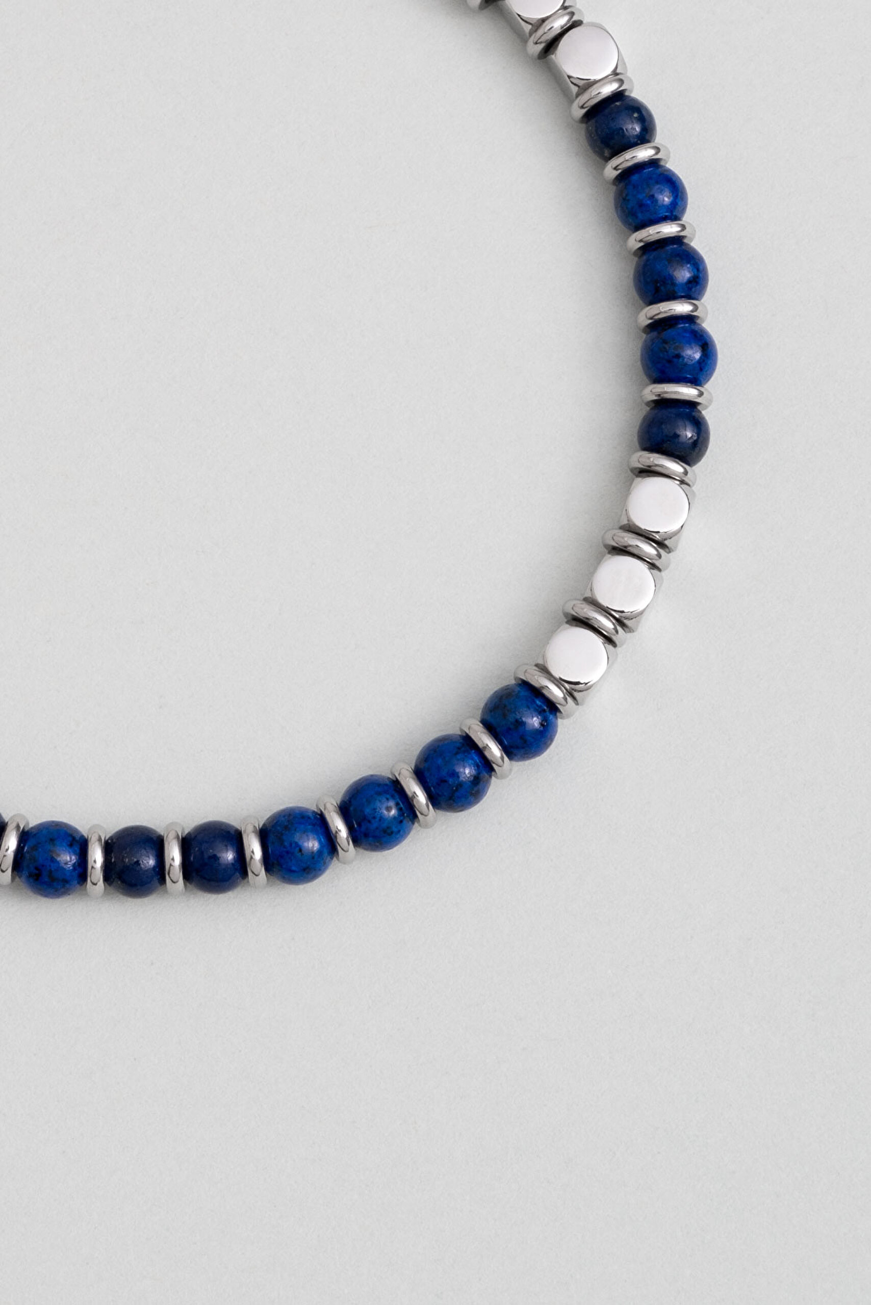 ⁠ Lapis Taşlı 21 Cm Çelik Erkek Bileklik_2}