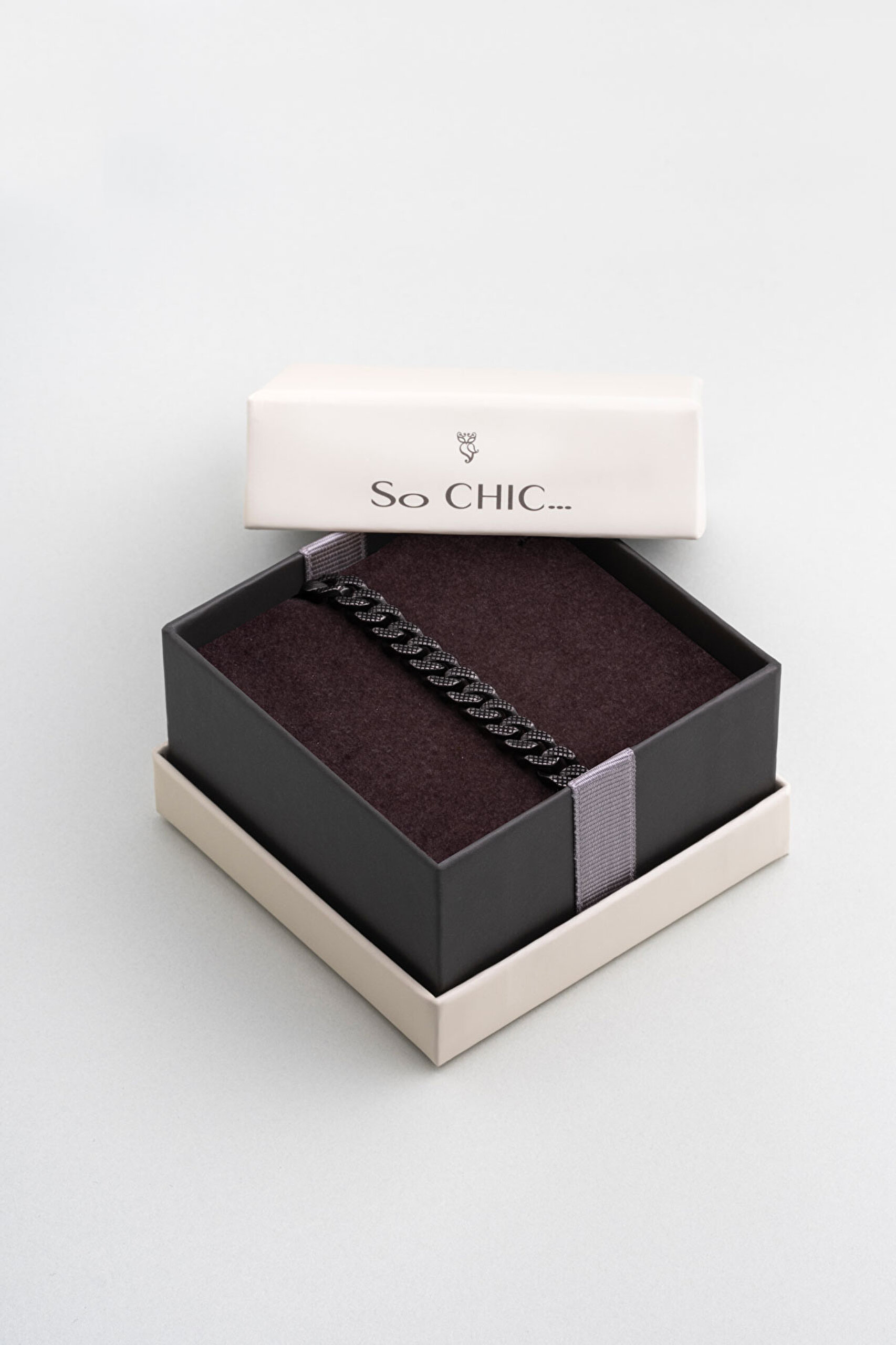 ⁠ Örgü Model Çelik Erkek Bileklik_5}