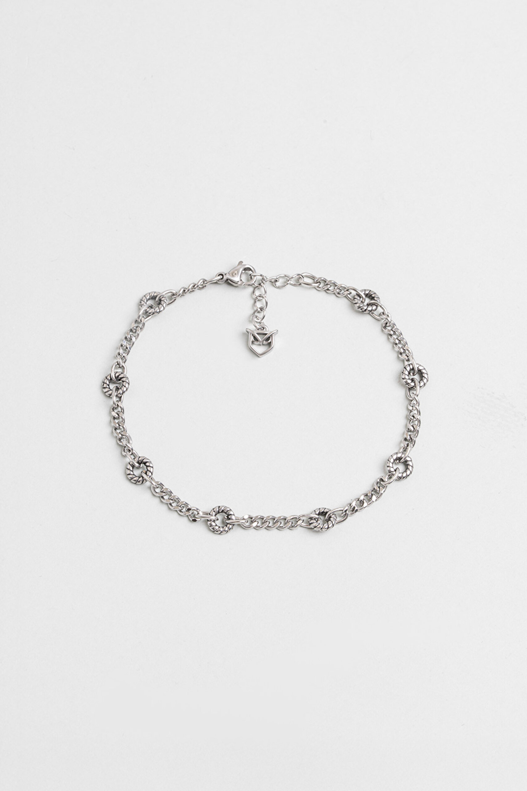 ⁠ Klasik Stil Çelik Erkek Zincir Bileklik_0}