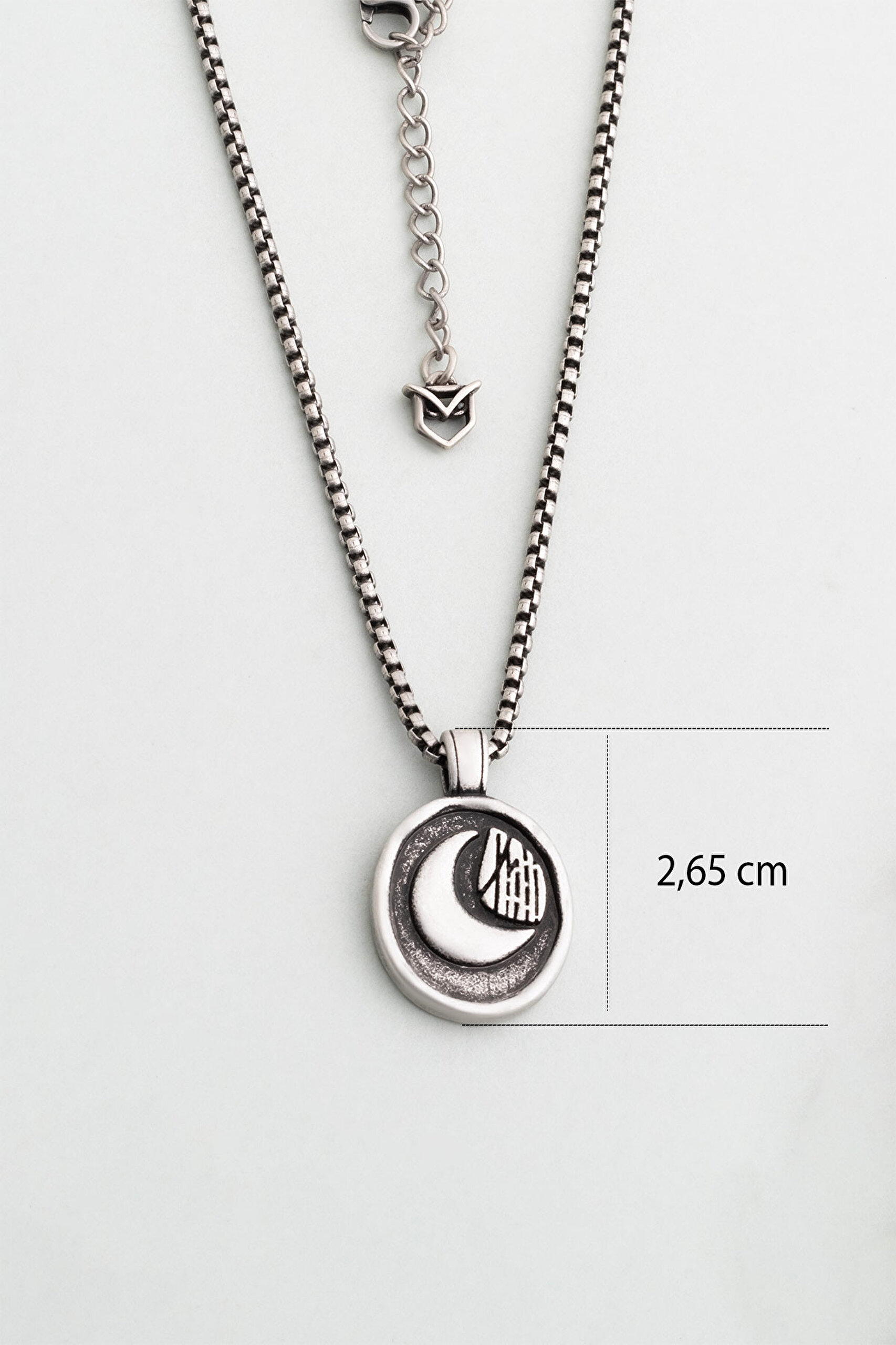 ⁠ Çift Taraflı 60 Cm Çelik Erkek Kolye_2}