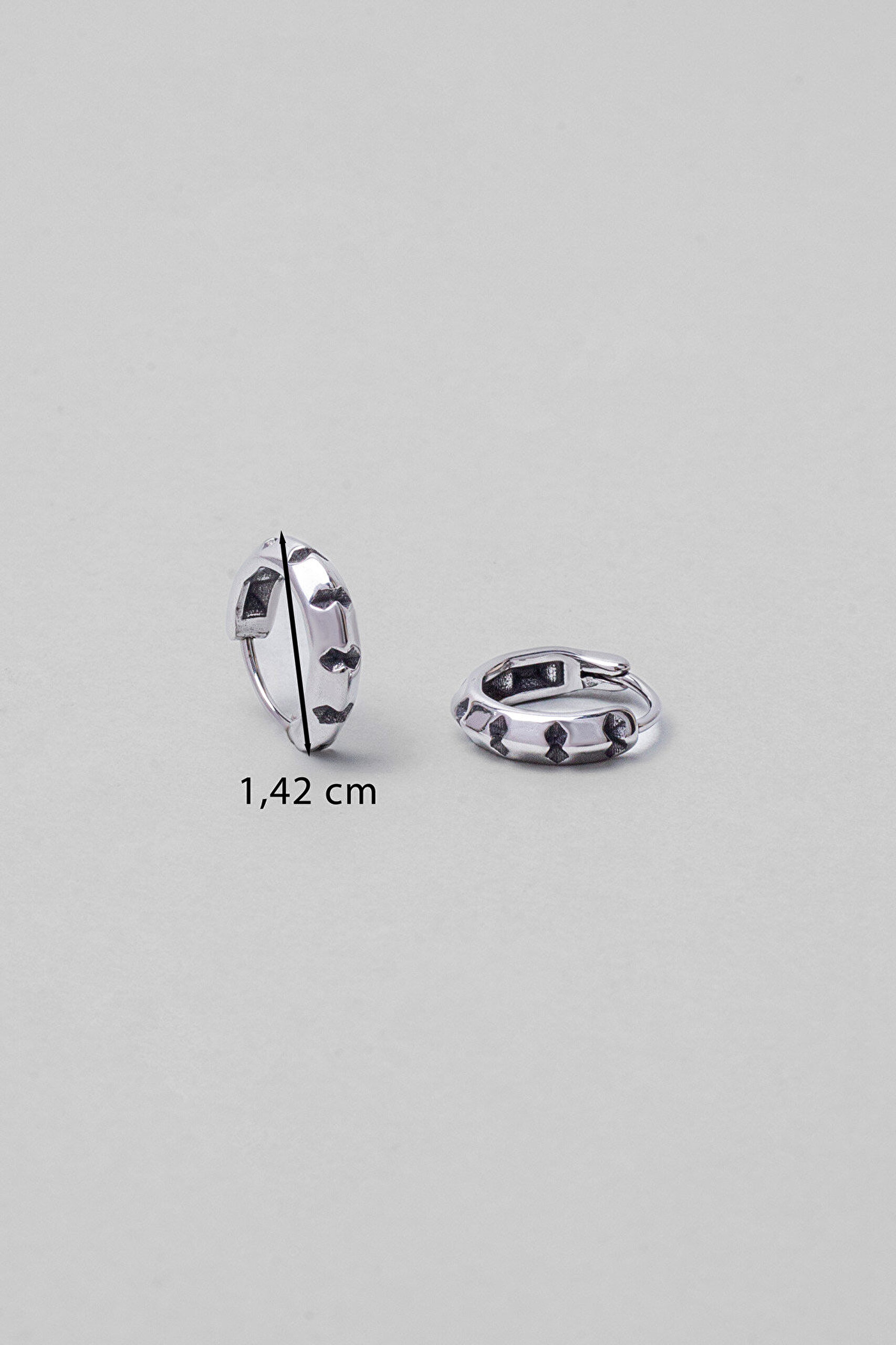 Poseidon Çelik Erkek Halka Küpe - 2