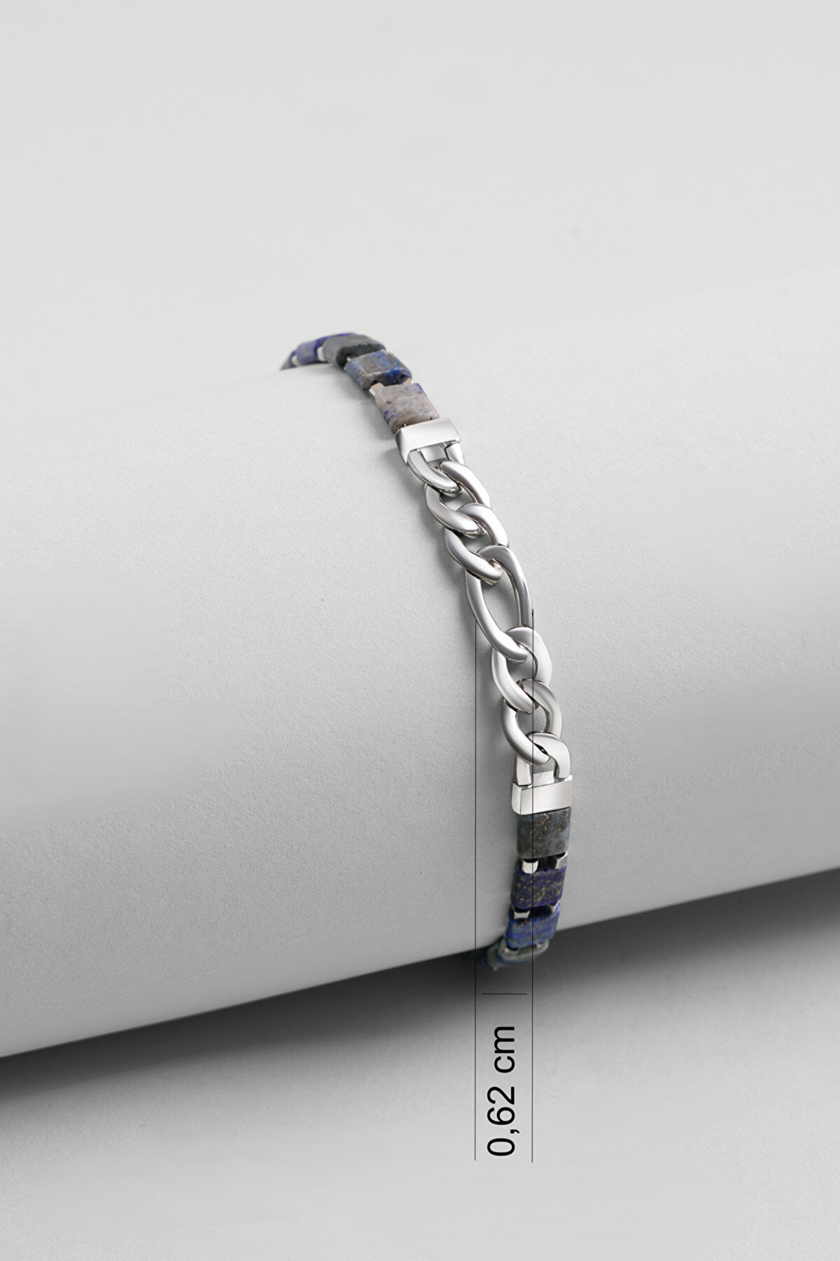 Babil Lapis Taşlı 21 Cm Çelik Erkek Bileklik - 2