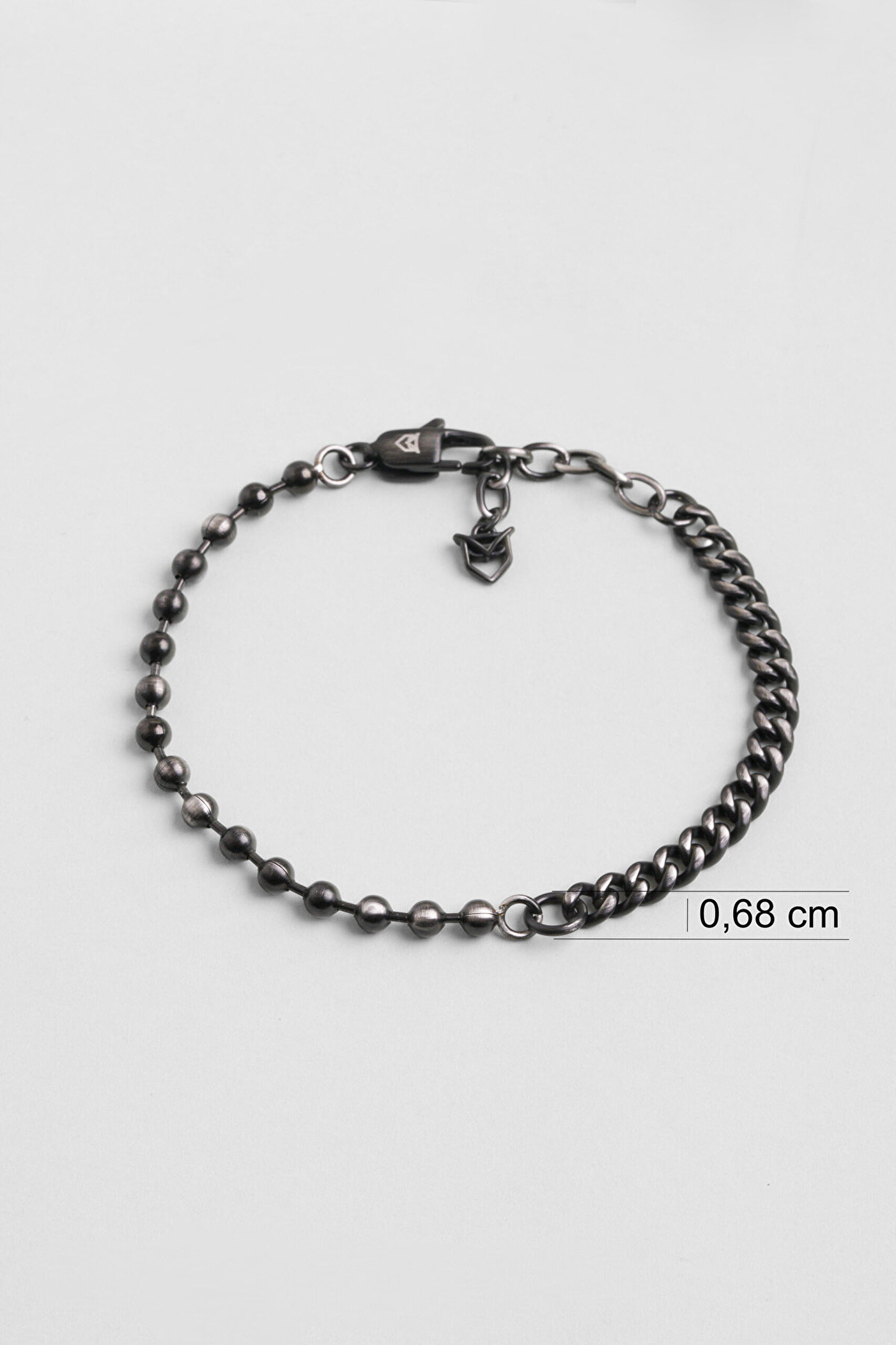 Klasik Stil 21 Cm Çelik Erkek Zincir Bileklik - 2