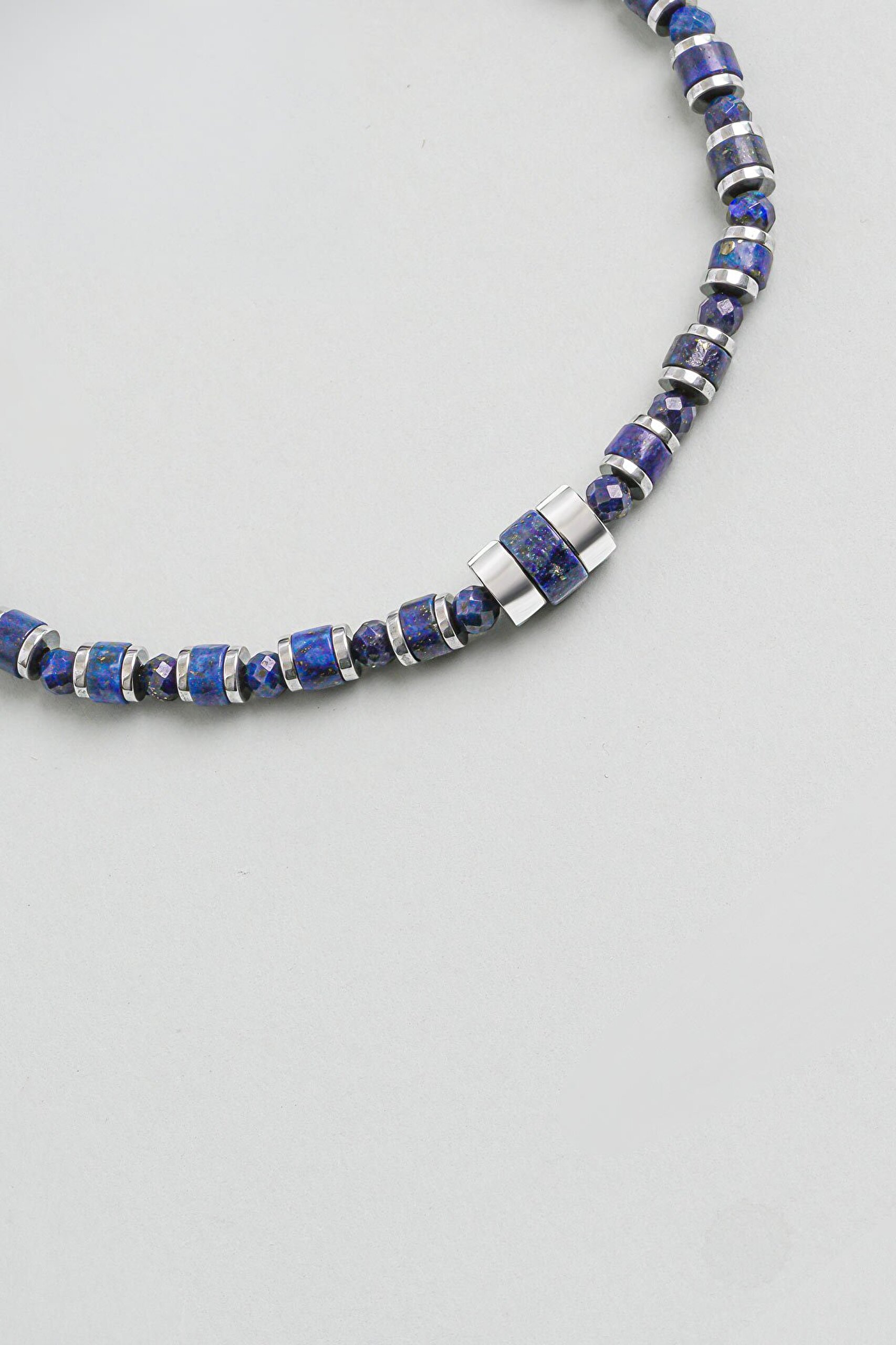 Dublin Lapis Taşlı 21 Cm Çelik Erkek Bileklik - 4